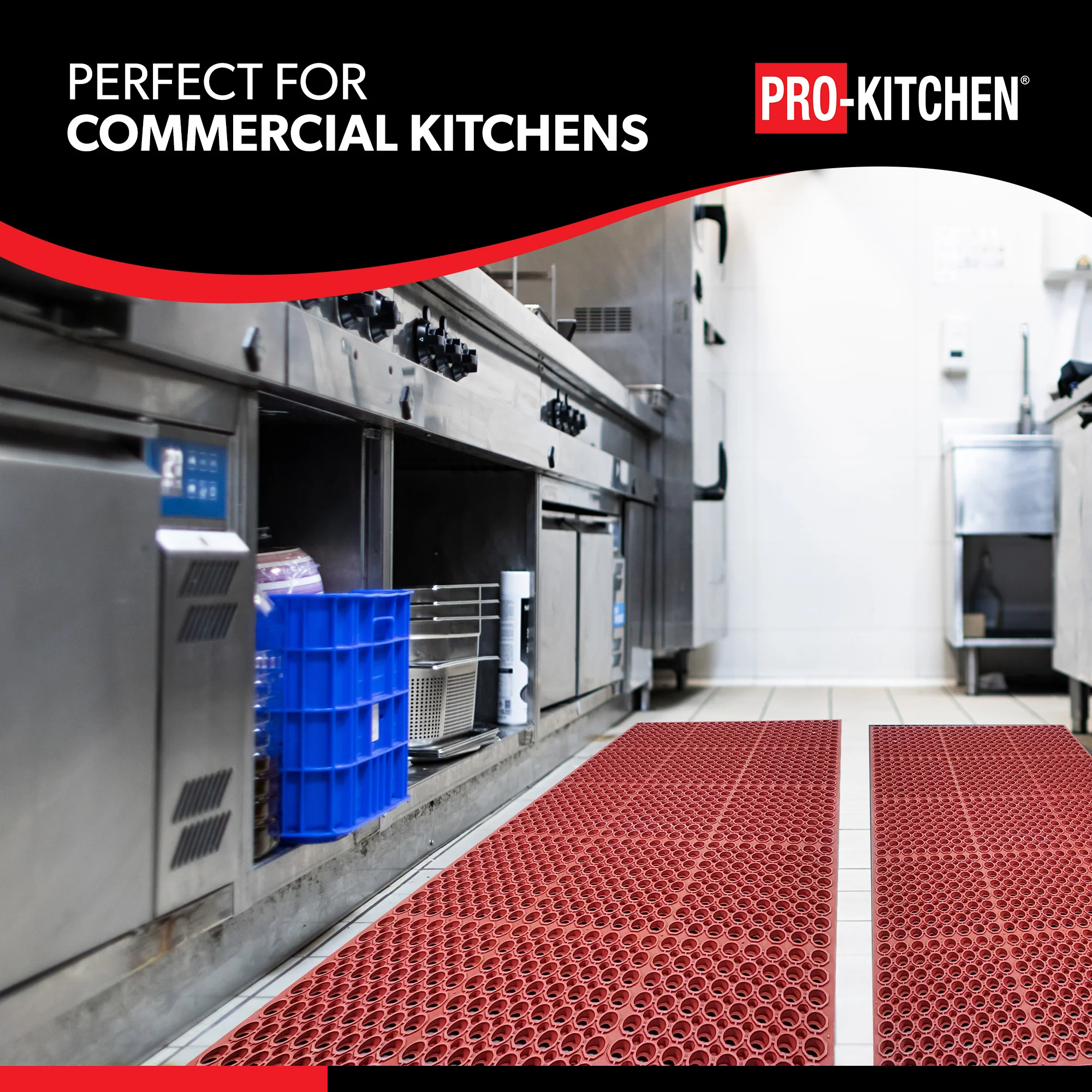 Pro-Kitchen - Red Rubber - Terracotta Anti-Fatigue Mat - 36"x60" - Image 5