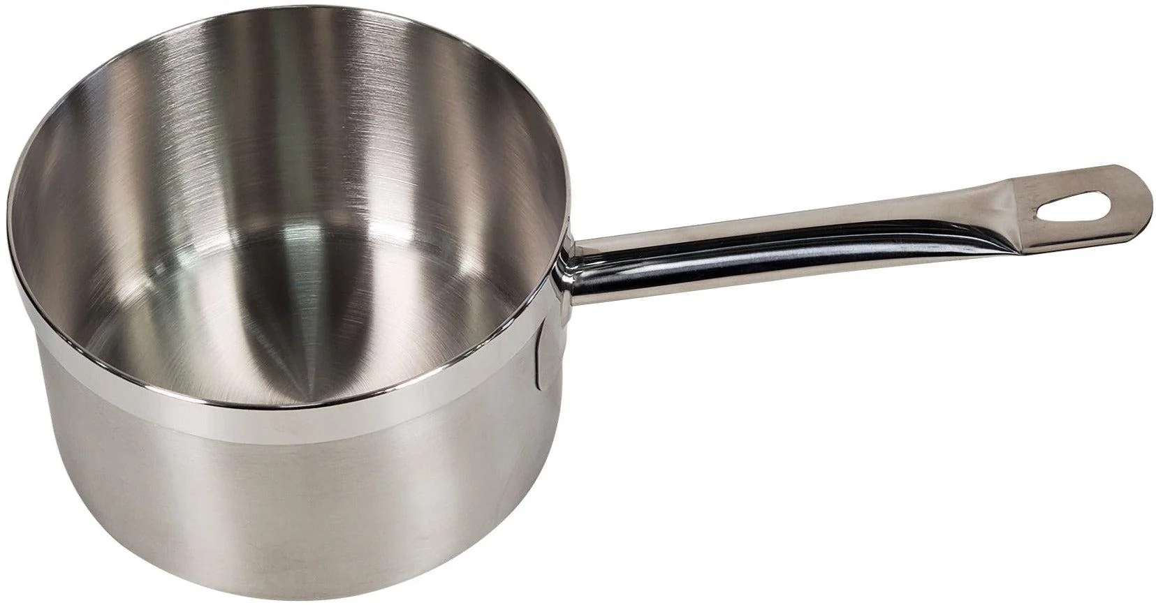 Pro-Kitchen - 20x12cm (3.6L) Sauce Pan & Lid SS - Long Handle - Image 3