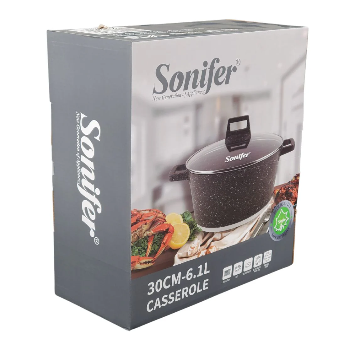 Induction Pot with Glass Lid 30cm - SF112730 - Image 2