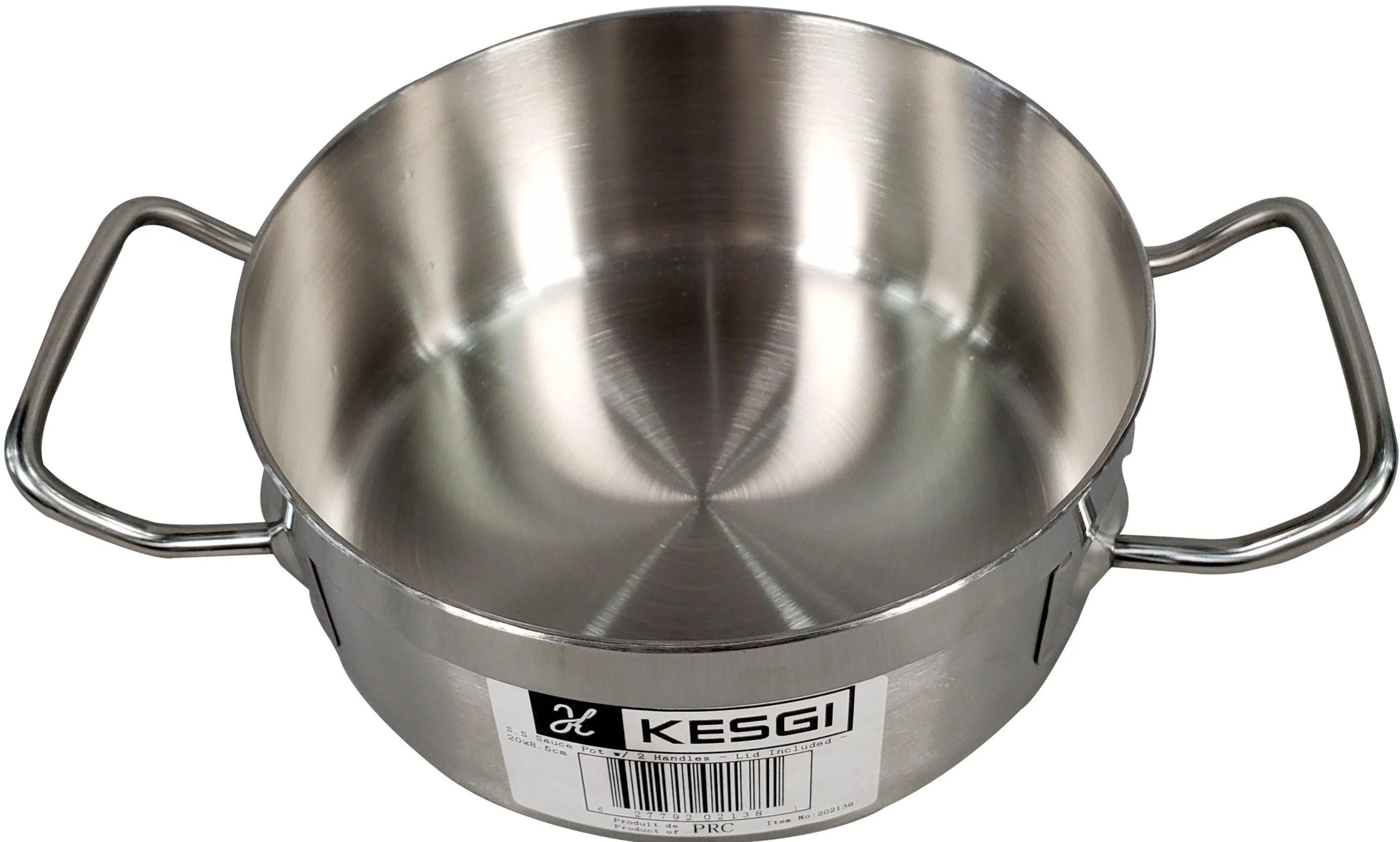 Pro-Kitchen - 20x8.5cm (2.4L) Sauce Pot & Lid - SS - Image 2