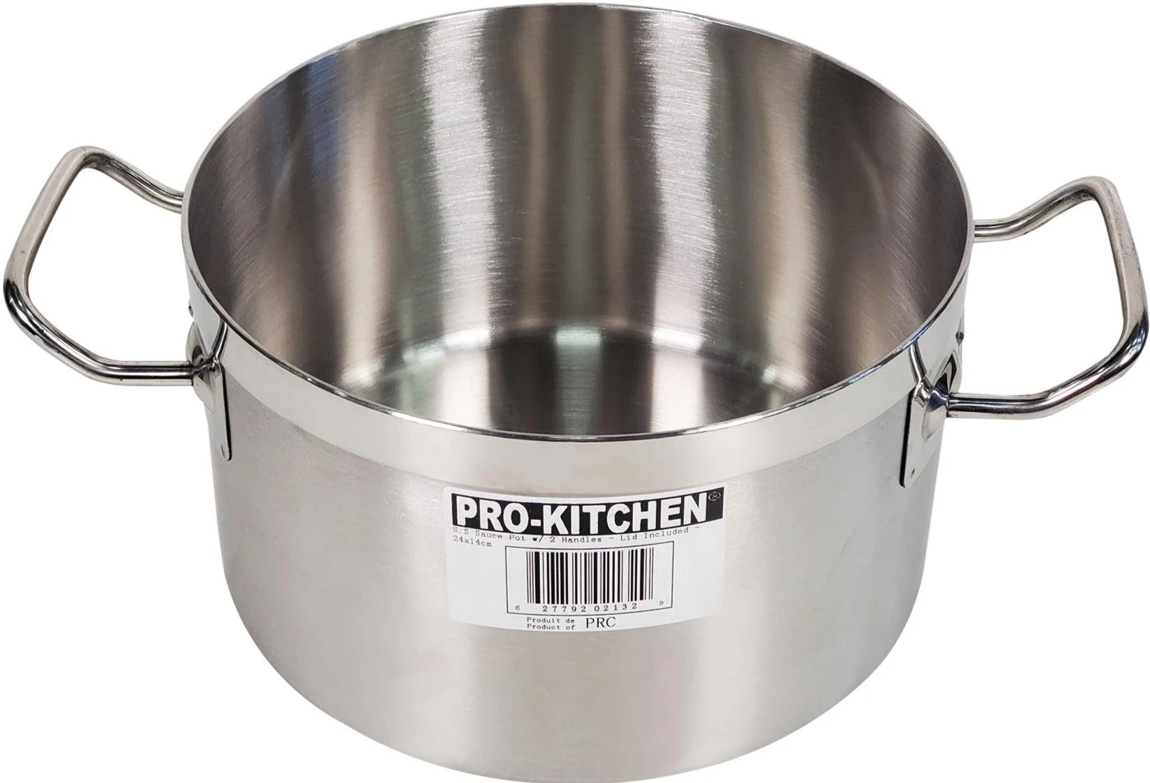 Pro-Kitchen - 24x14cm (6L) Sauce Pot & Lid - SS - Image 2