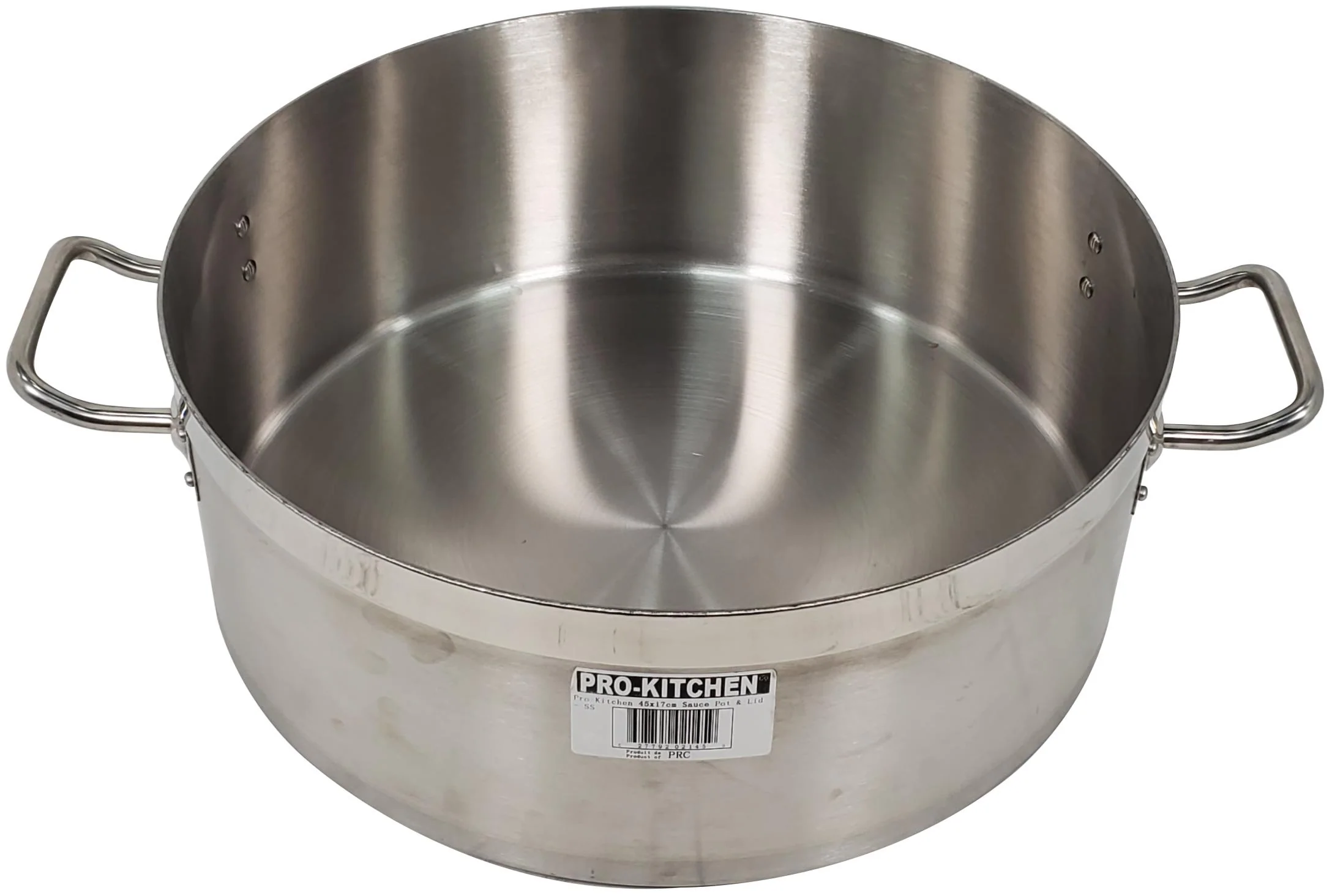 Pro-Kitchen - 45x17cm (25L) Brazing Pot & Lid - SS - Image 7