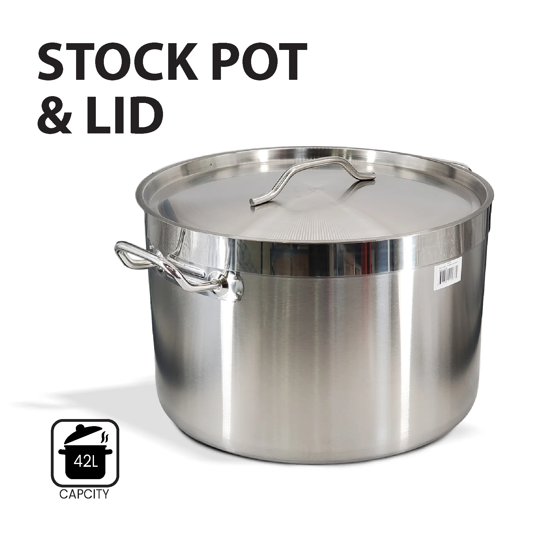 Pro-Kitchen - 45x28cm (42L) Sauce Pot & Lid - SS - Image 4