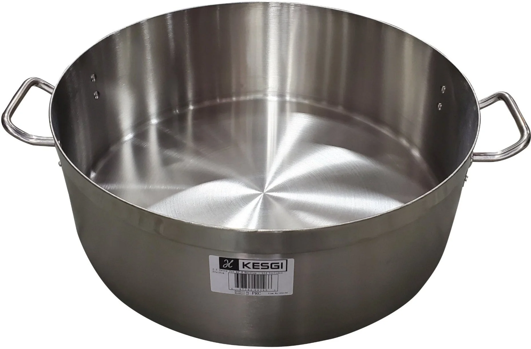 Pro-Kitchen - 50x18cm (32.5L) Brazing Pot & Lid - SS - Image 2