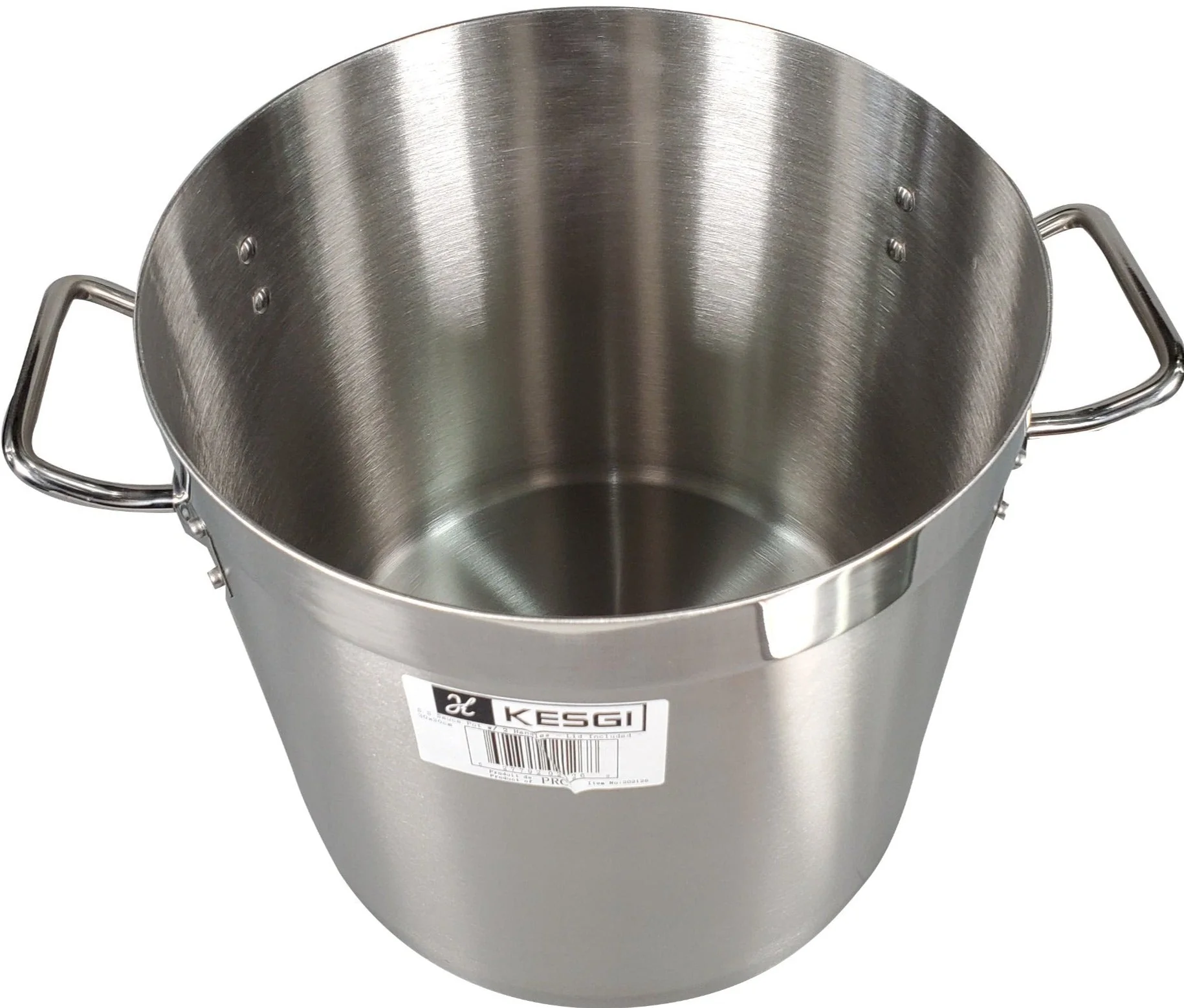 Pro-Kitchen - 30x30cm (20L) Tall Pot & Lid SS - Image 2