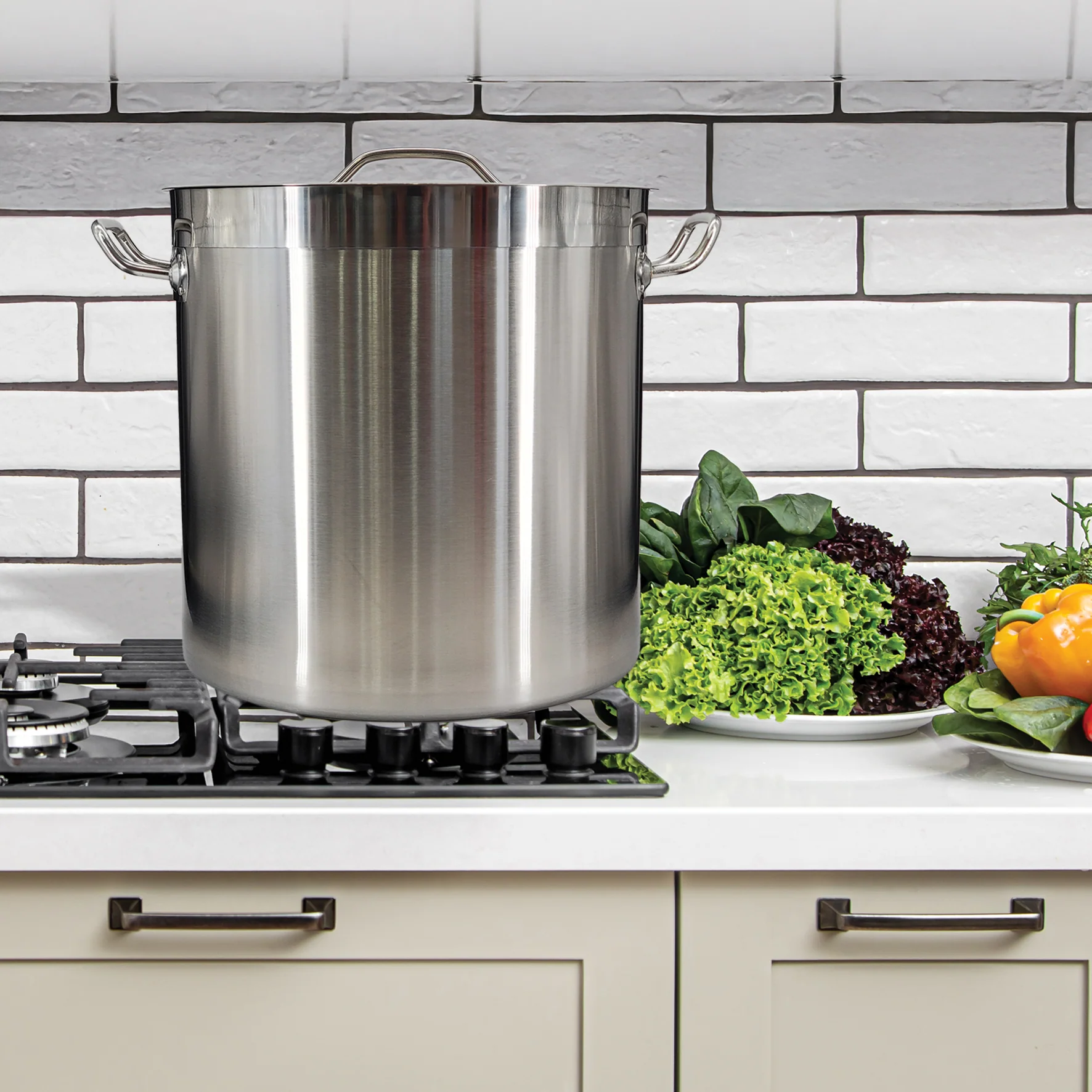 Pro-Kitchen - 35x35cm (31.5L) Stock Pot & Lid SS - Image 7