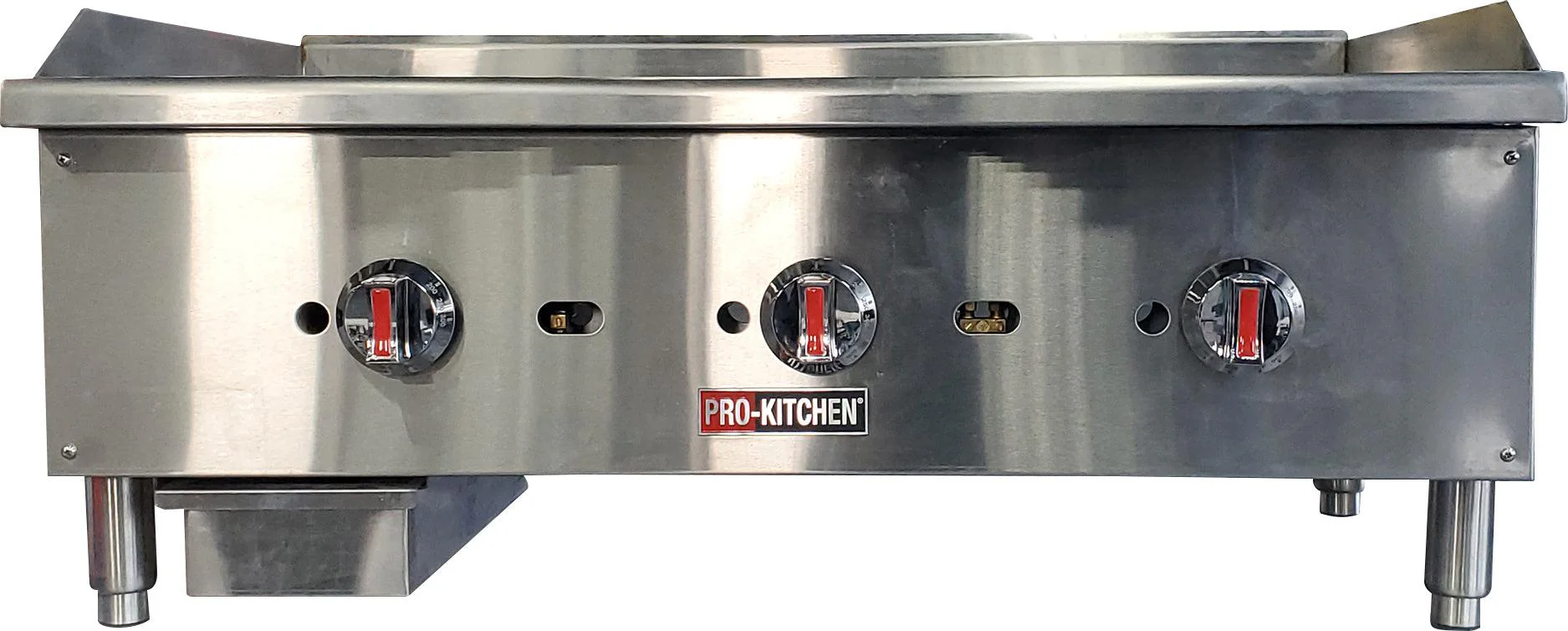 Pro-Kitchen - Thermostat Griddle 3 Burners SS 90000 BTU 36"x26"x16" - EGG36ST - Image 2