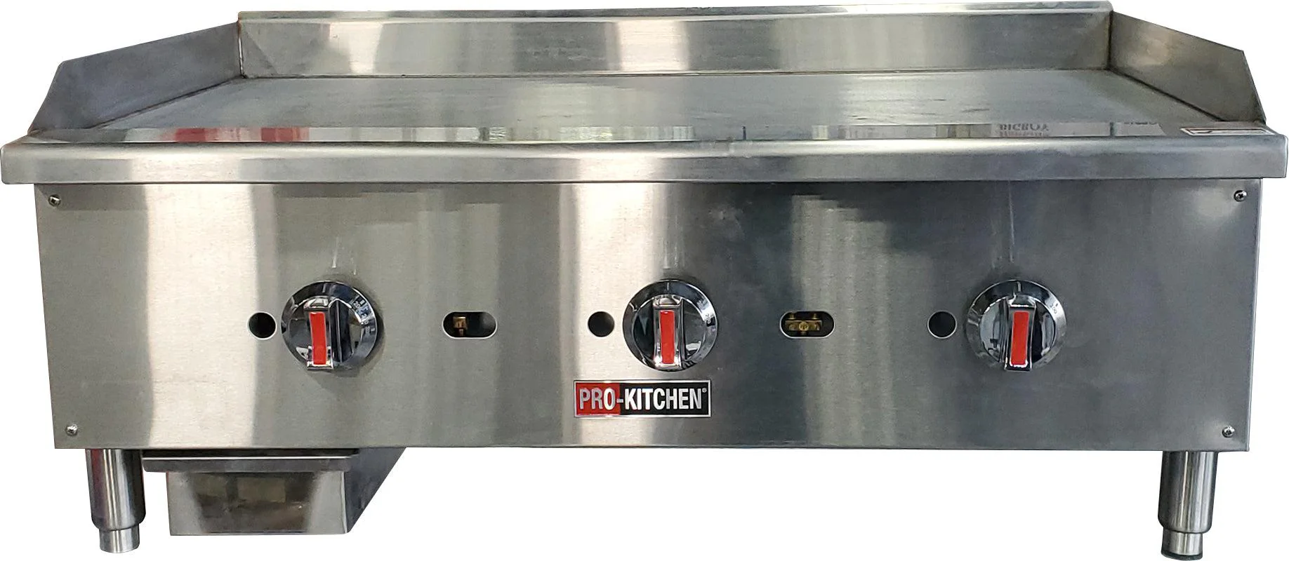 Pro-Kitchen - Thermostat Griddle 3 Burners SS 90000 BTU 36"x26"x16" - EGG36ST - Image 3