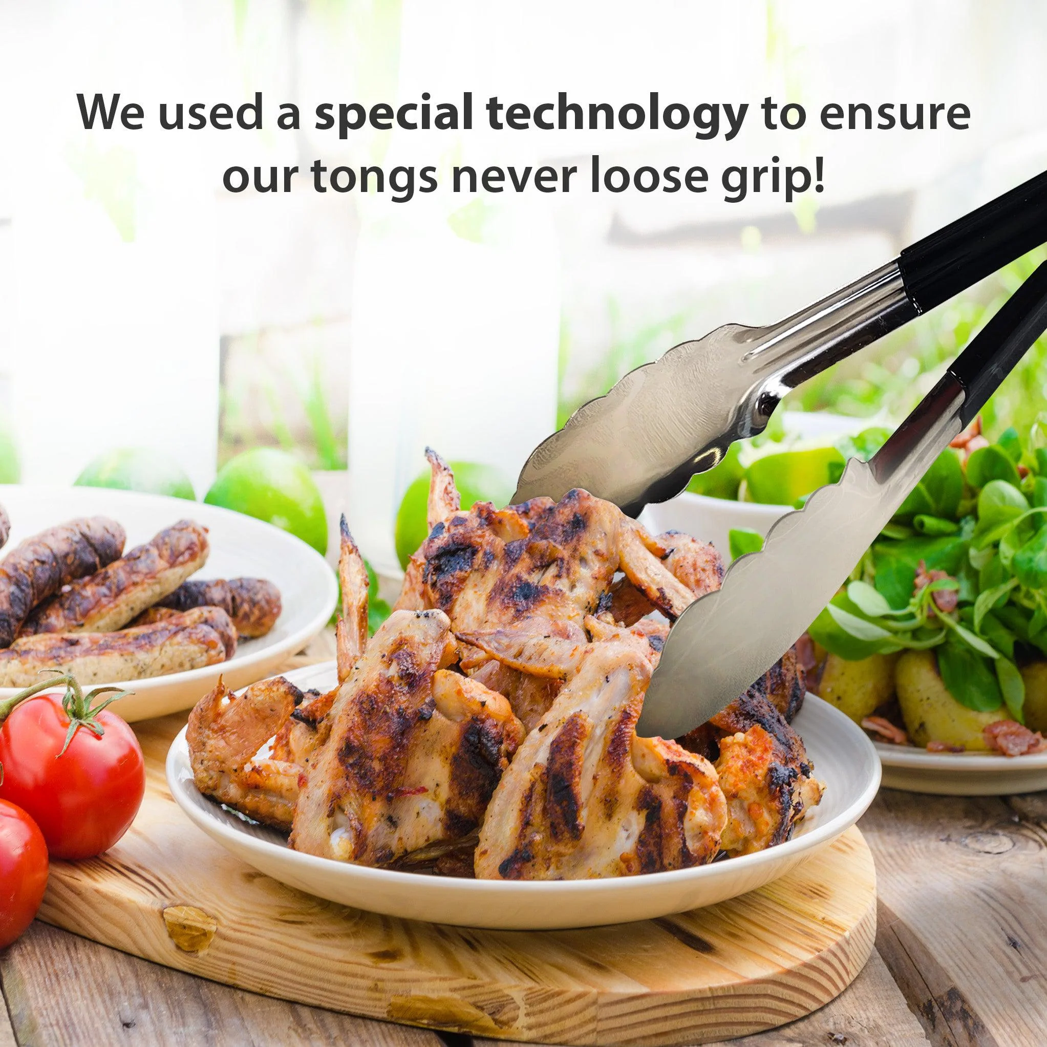 Pro-Kitchen - Tong - Black - 12" - Image 4