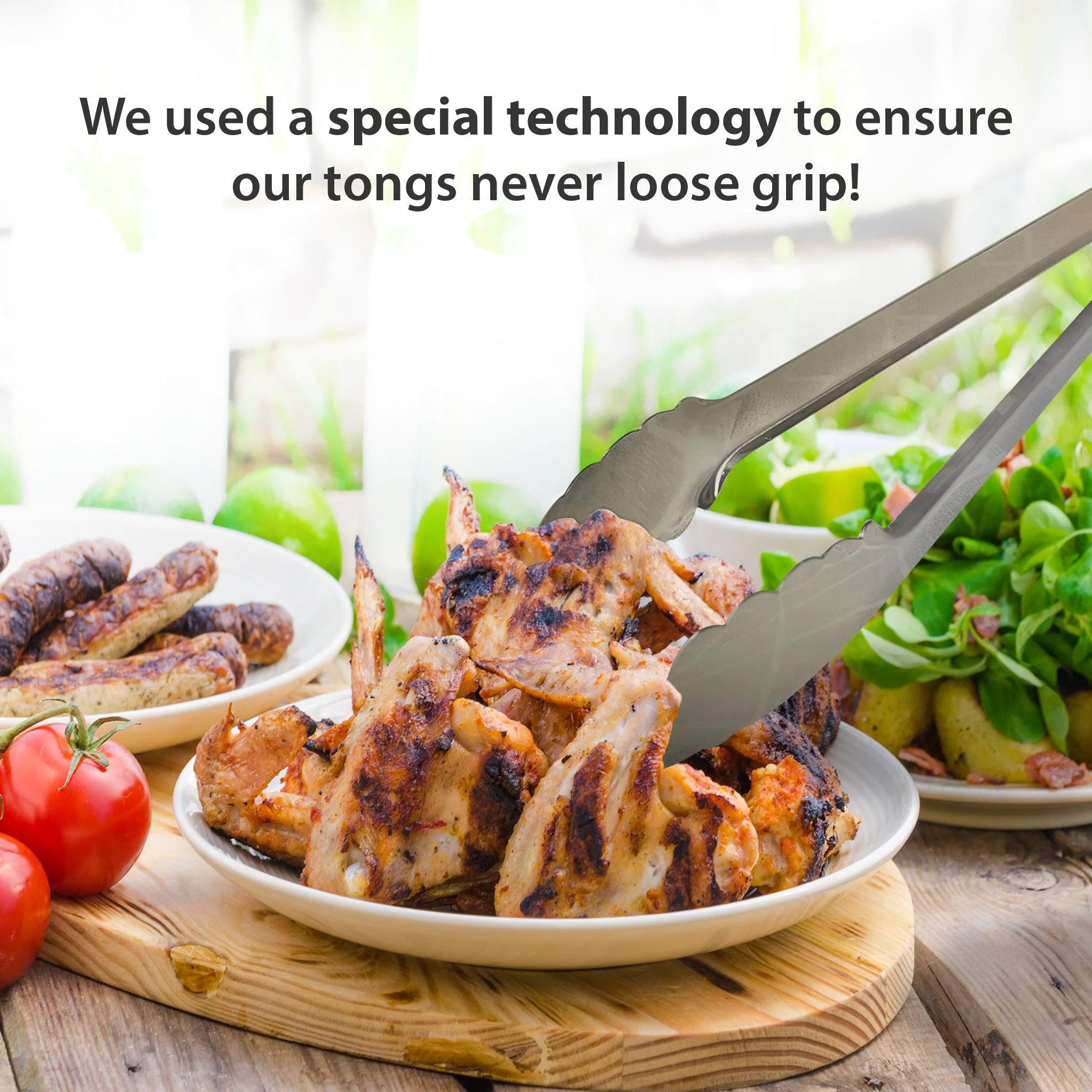 Pro-Kitchen - Tong - SS - 9" - Image 6