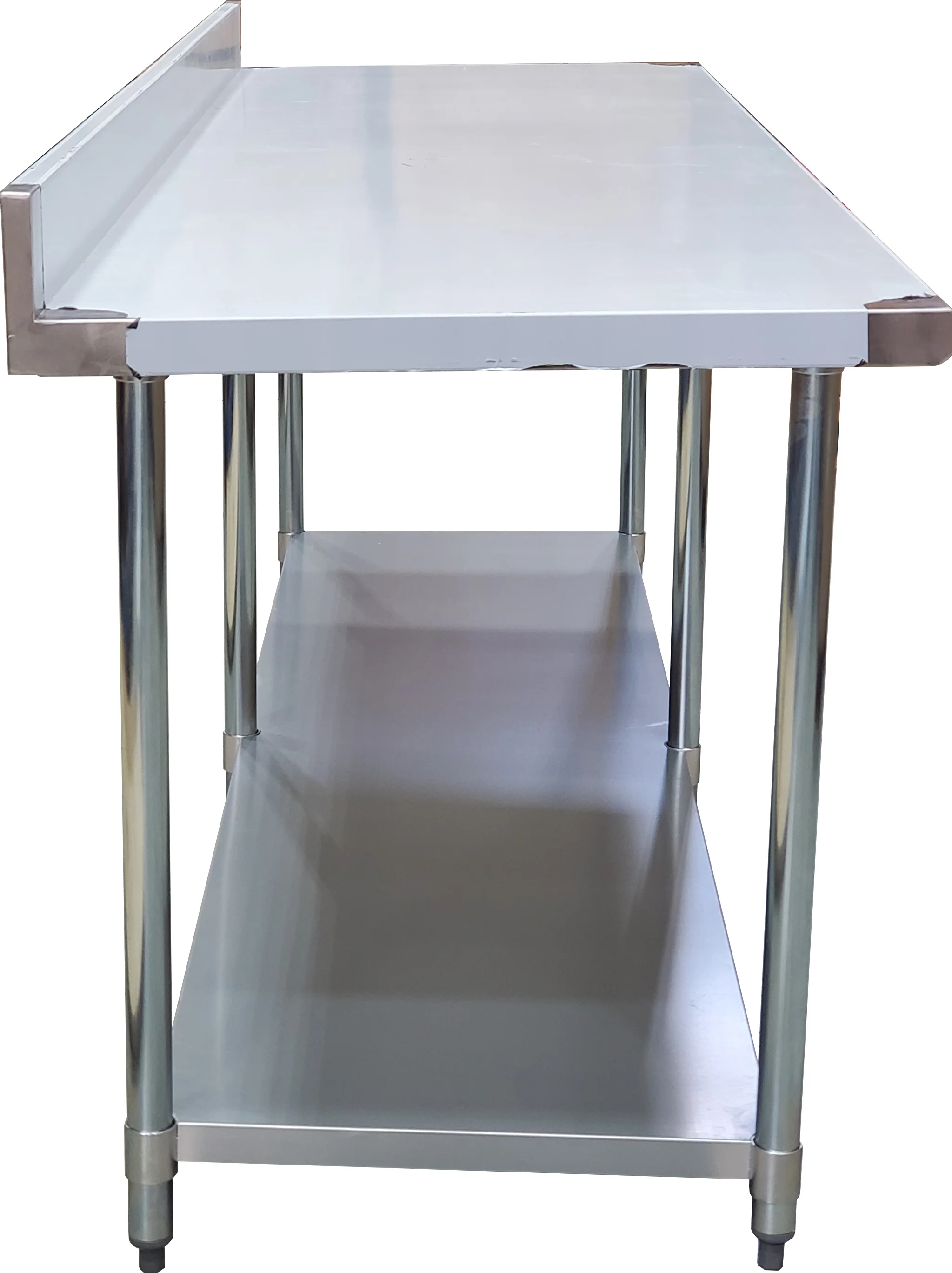 Pro-Kitchen - WorkTable SS w/ Backsplash - 30"D x 96"W - Image 2