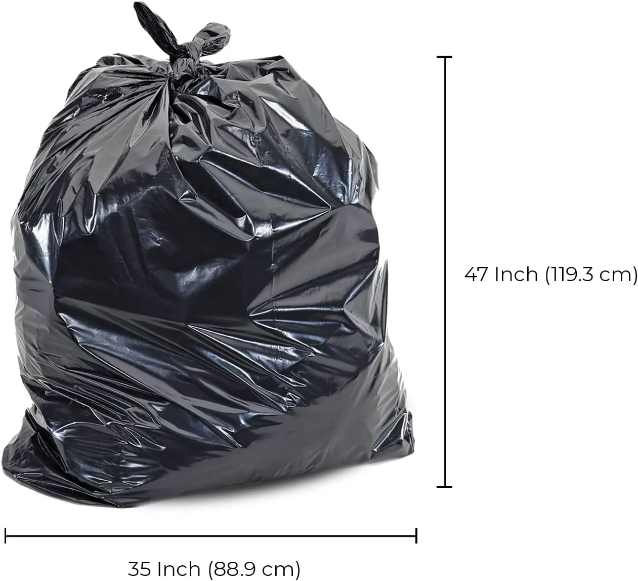 Spartano - Garbage Bags - Ex-Strong - Black - 35"x47" - Image 2