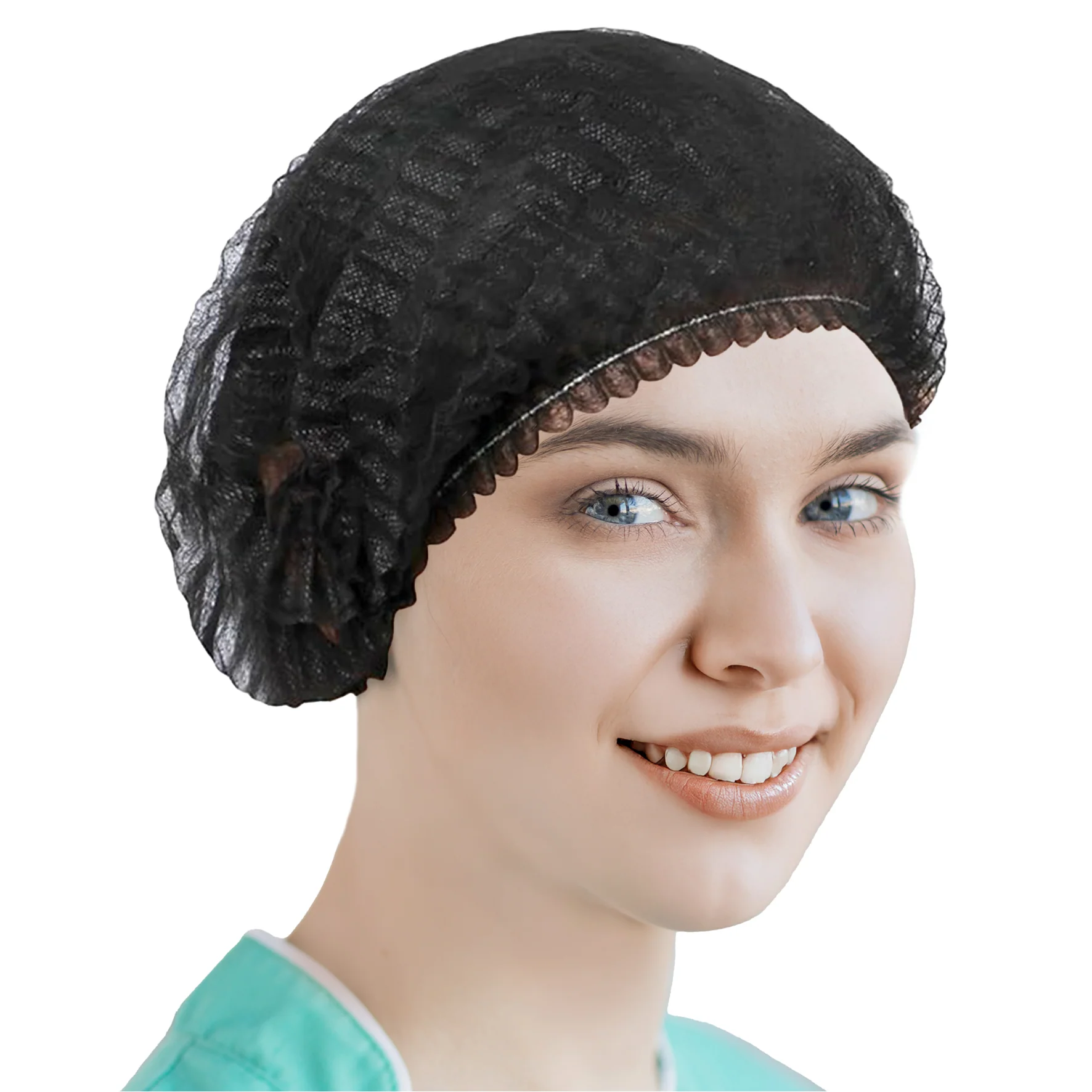 Rhino - 21" Bouffant Cap, Black - BCAP21-BK - Image 8