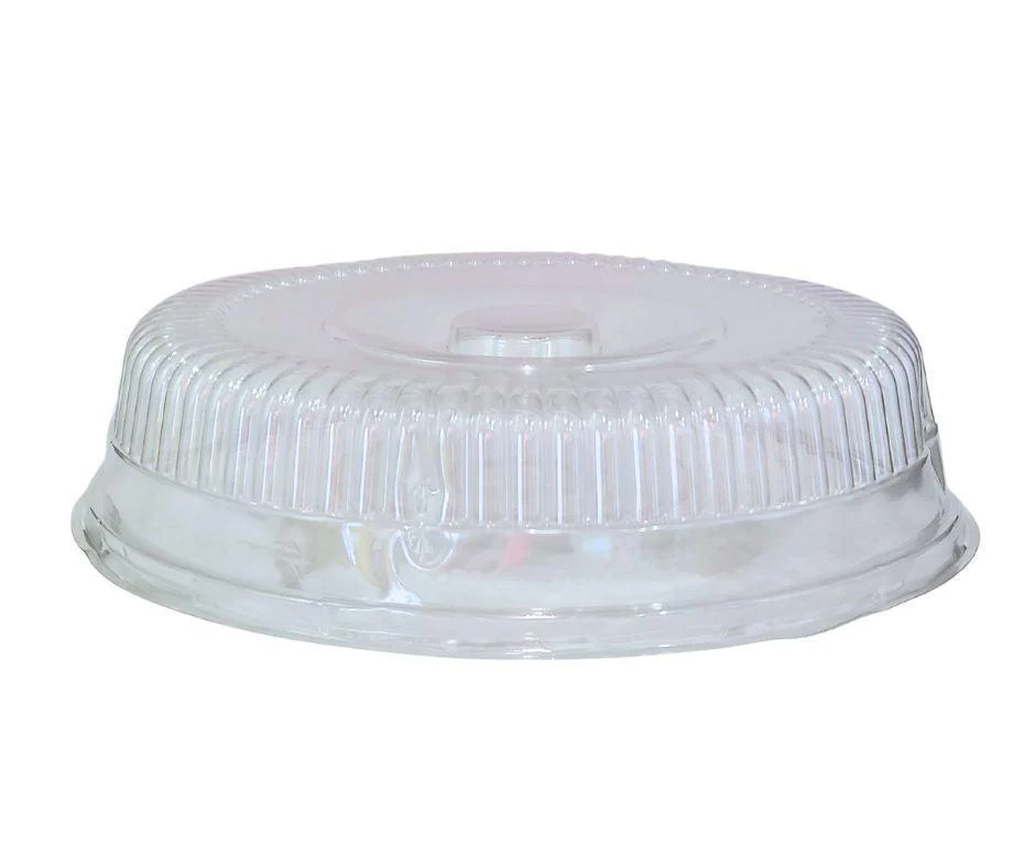 Rhino-Foil - 12" Clear Plastic Lid for Round Catering Tray - AR202R - Image 2