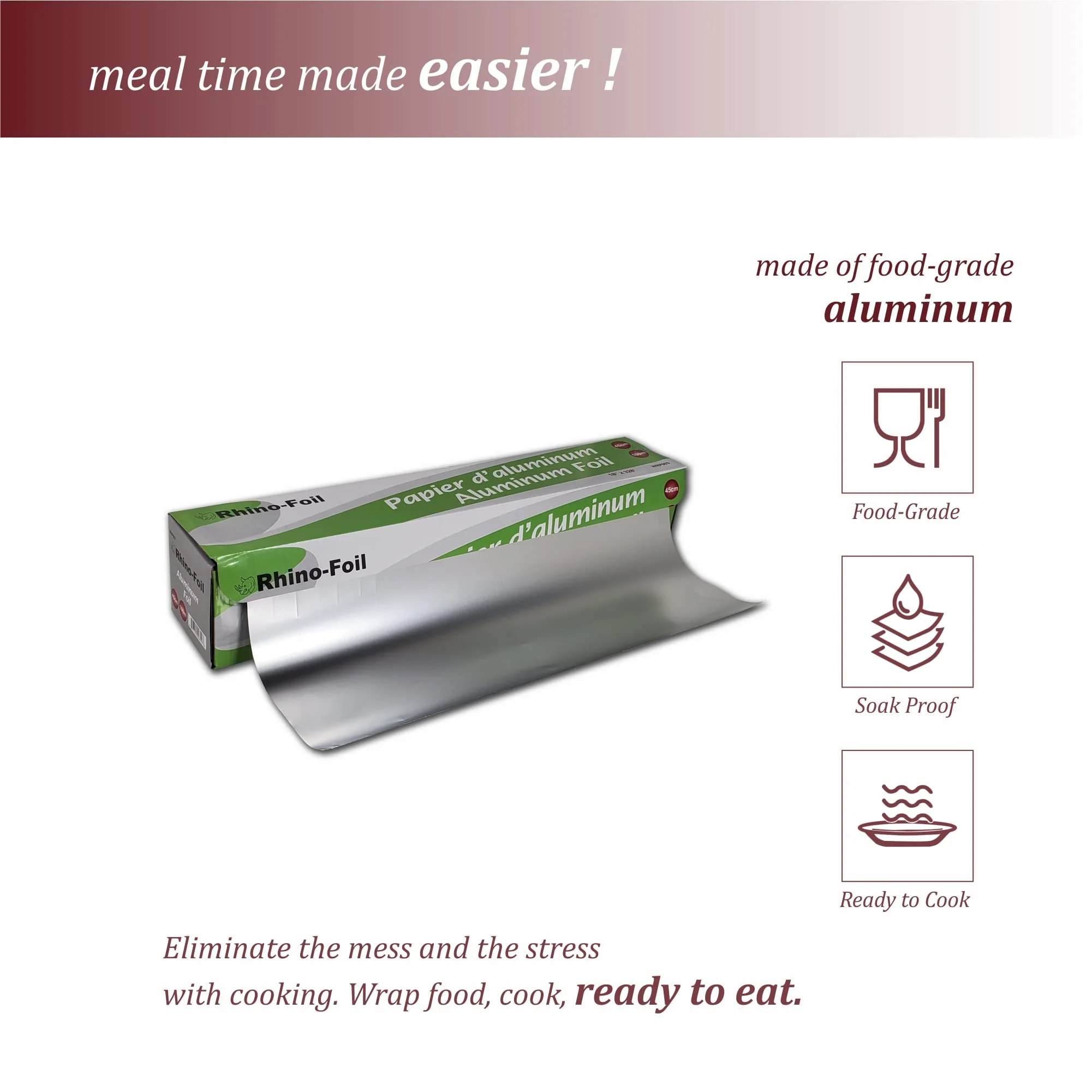 Rhino-Foil - 18" Aluminium Foil Roll - 100M - Image 7
