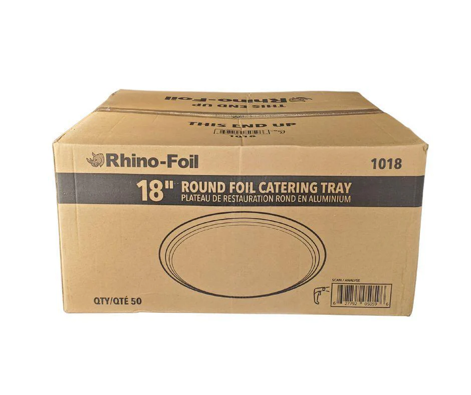 Rhino-Foil - 18" Round Catering Tray - 1018 - Image 6