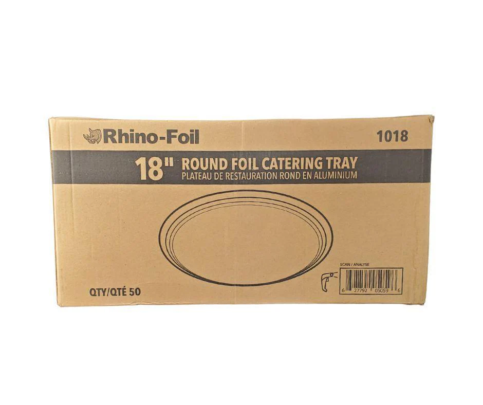 Rhino-Foil - 18" Round Catering Tray - 1018 - Image 7