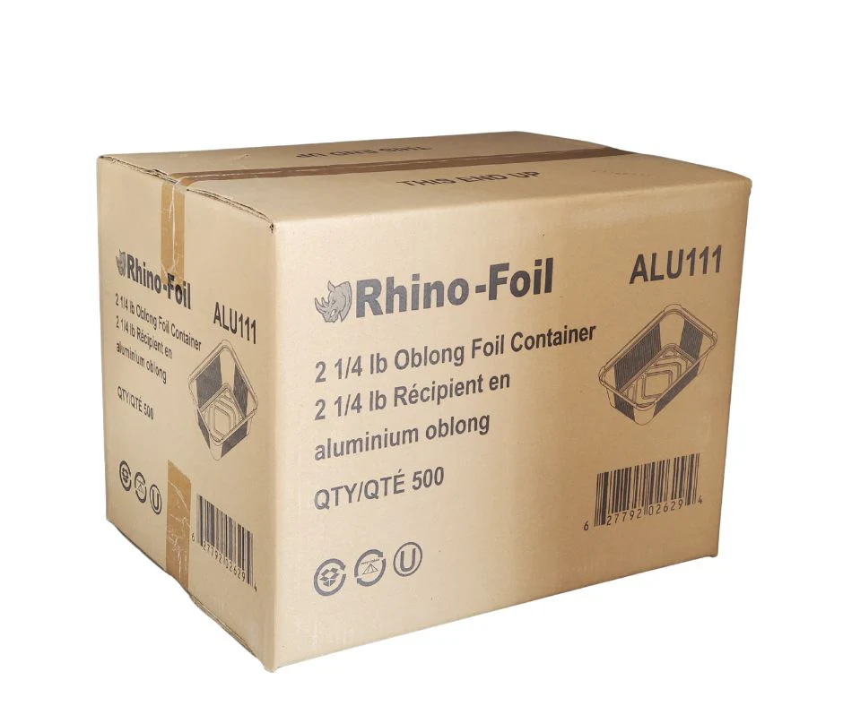 Rhino-Foil - 2 1/4 lb Oblong - Aluminium Foil Container - Heavy - Image 4