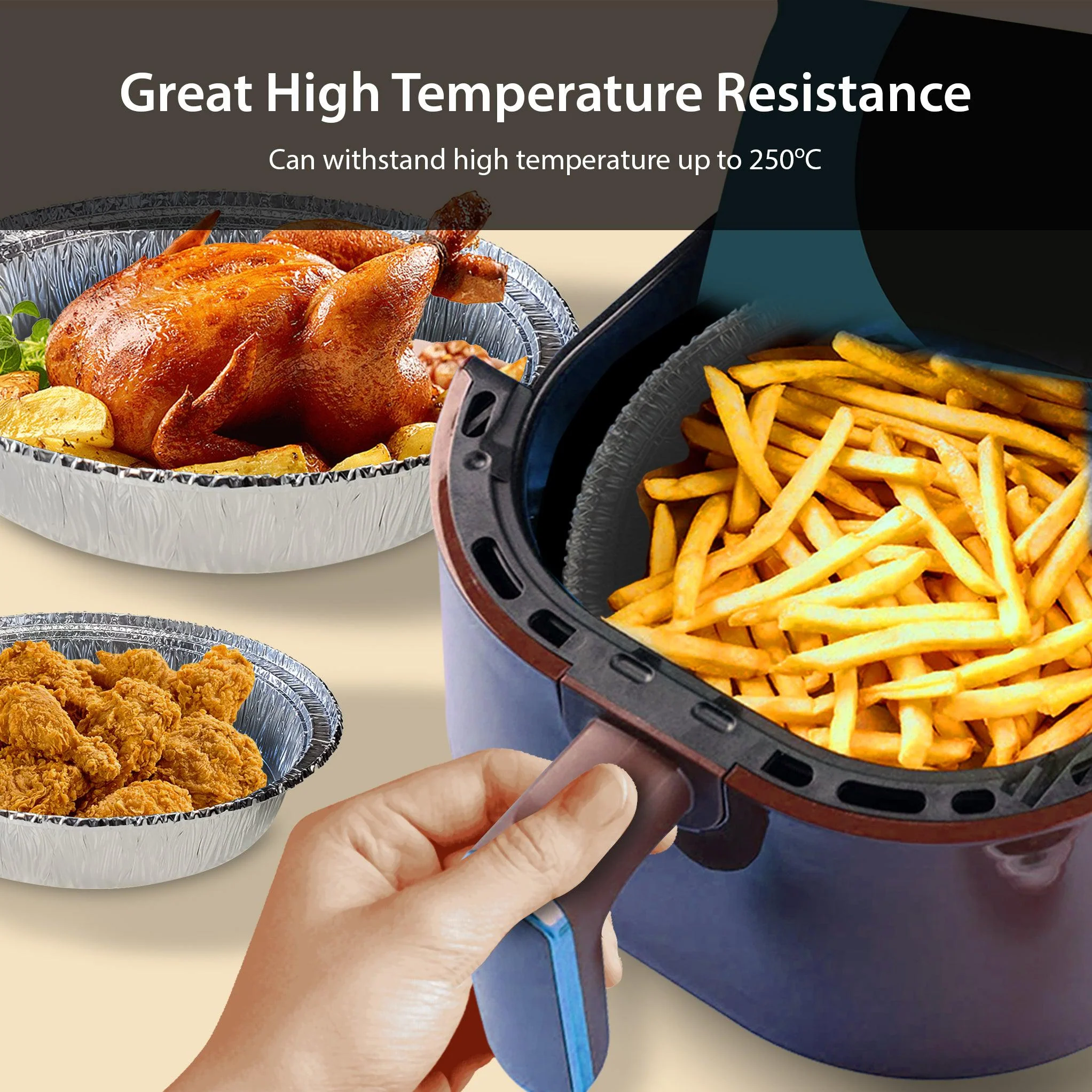 Rhino-Foil - 8" Round - Aluminium Foil Container - AR113 - Image 5