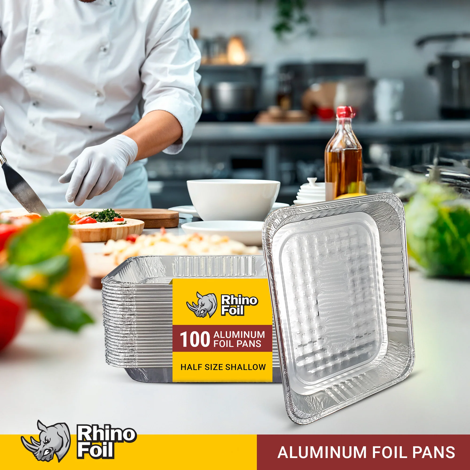 Rhino-Foil - Half Size Shallow - Aluminium Steam Pan - Image 9