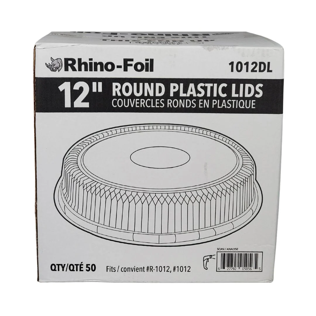 Rhino-Foil - Lids for 12" Round Catering Tray - Plastic - 1012DL - Image 2