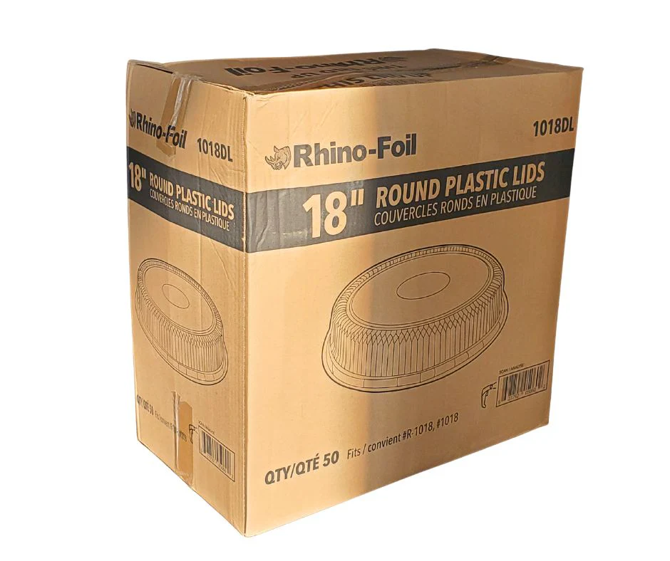 Rhino-Foil - Lids for 18" Round Catering Tray - Plastic - 1018DL - Image 4