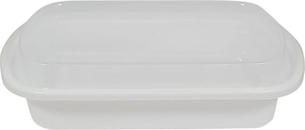 Rhino - Heavy 24oz Rectangular Combo Container - White - Image 3