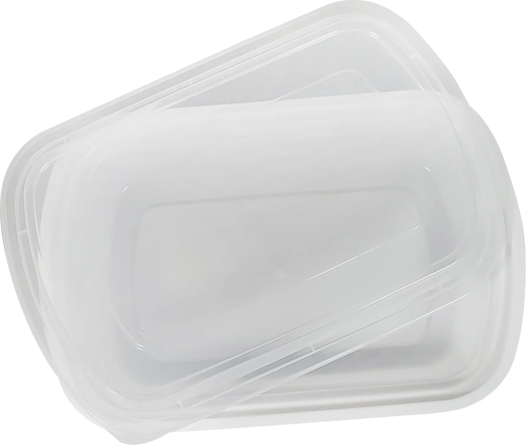 Rhino - Heavy 28Oz Rectangular Combo Container - White - Image 3