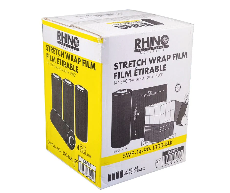 Rhino - Shrink Wrap - 14" x 90g x 1300' - Black - Image 3