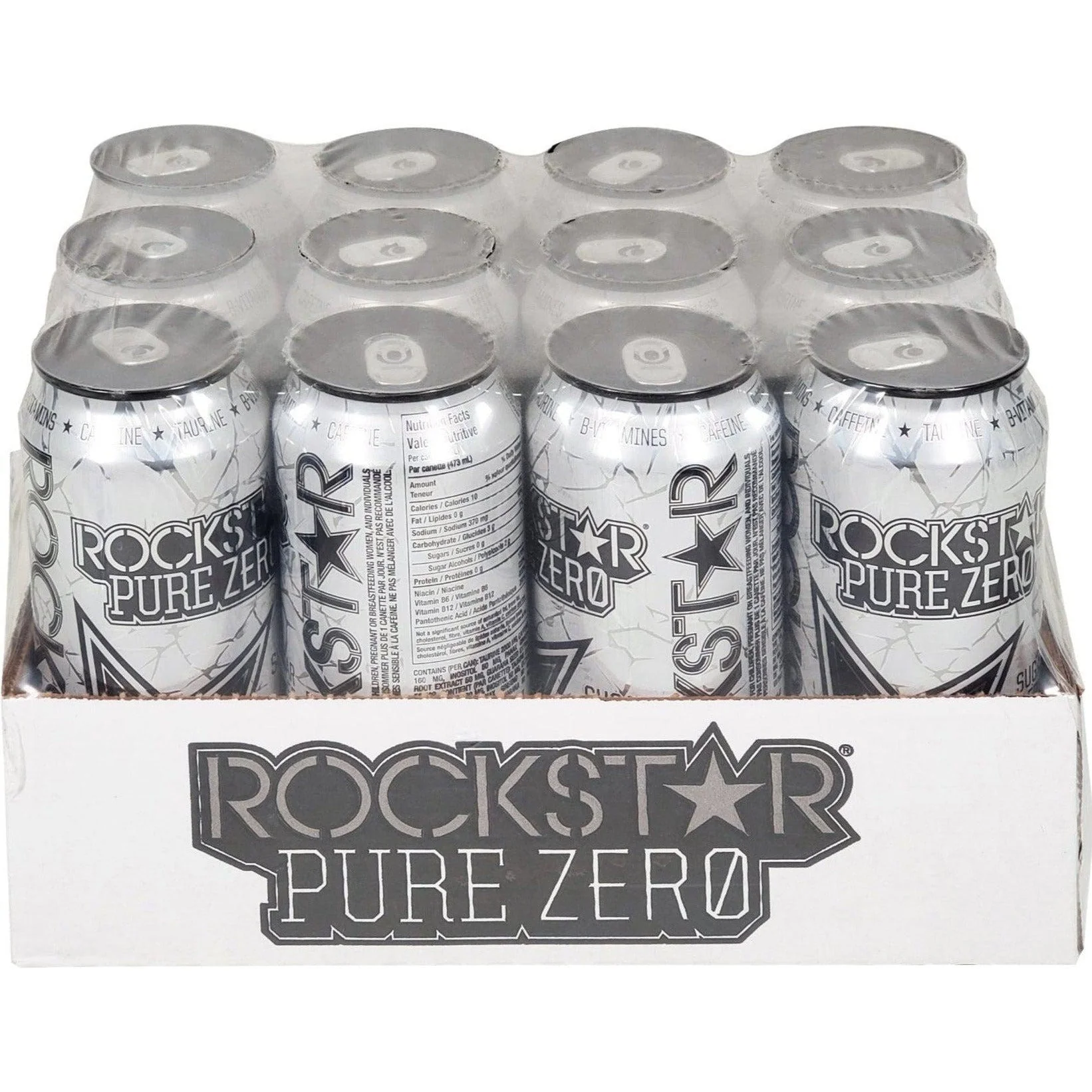 Rockstar - Silver Ice (Pure Zero) Energy Drink - Cans - Image 2
