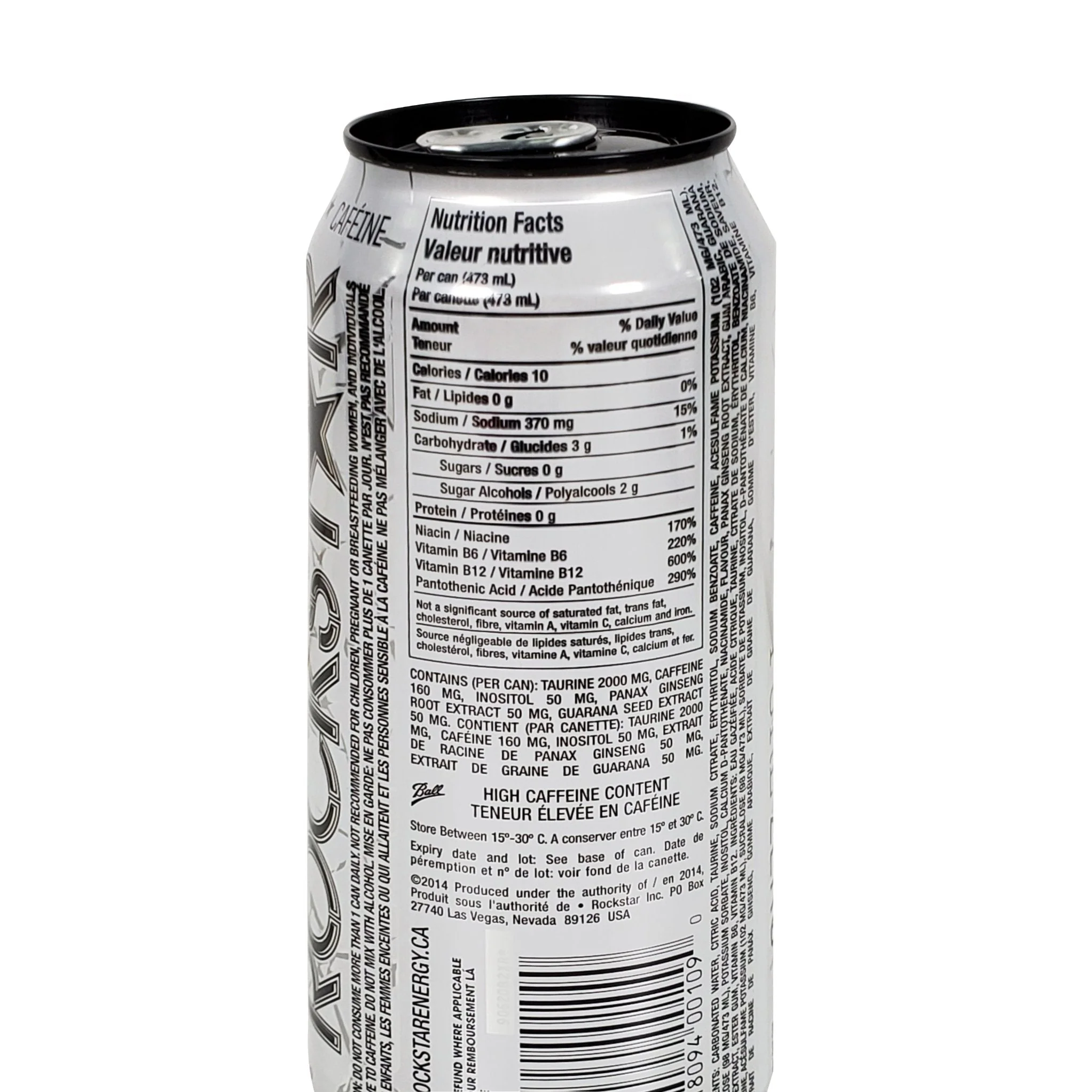 Rockstar - Silver Ice (Pure Zero) Energy Drink - Cans - Image 4