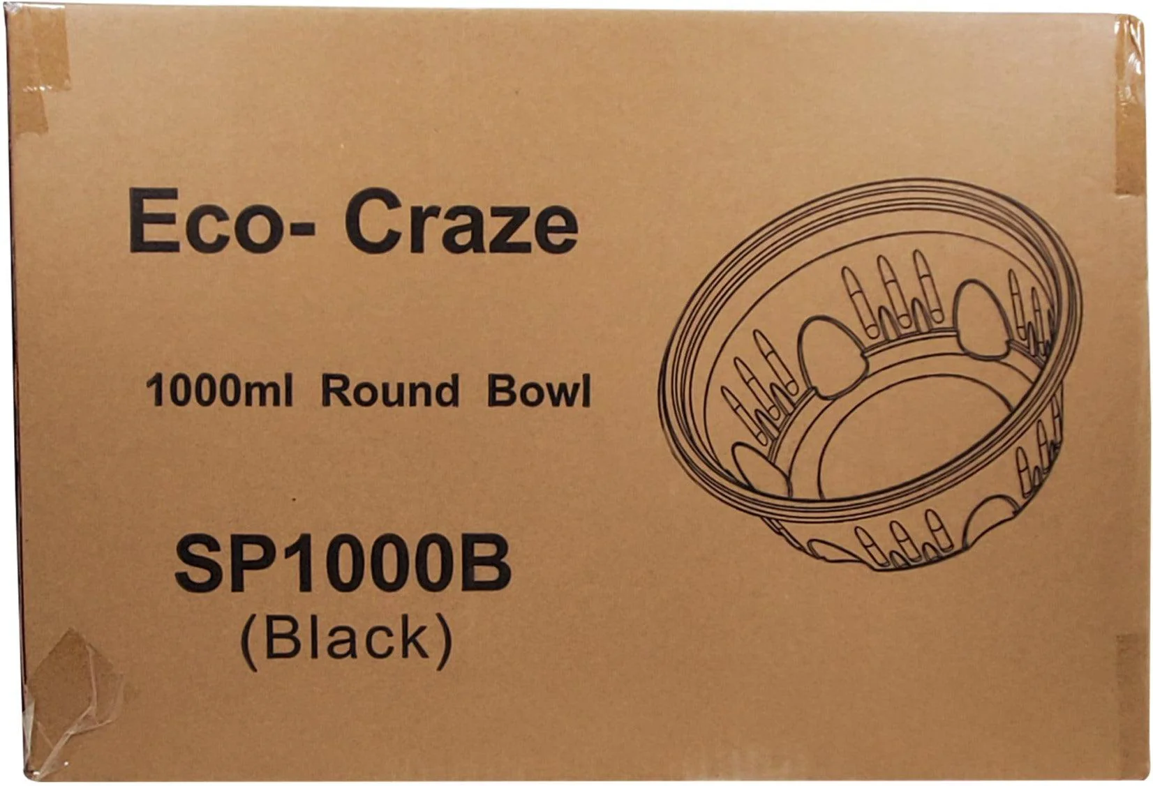 CLR - Eco-Craze - Round Plastic Bowl 1000ml - Image 5