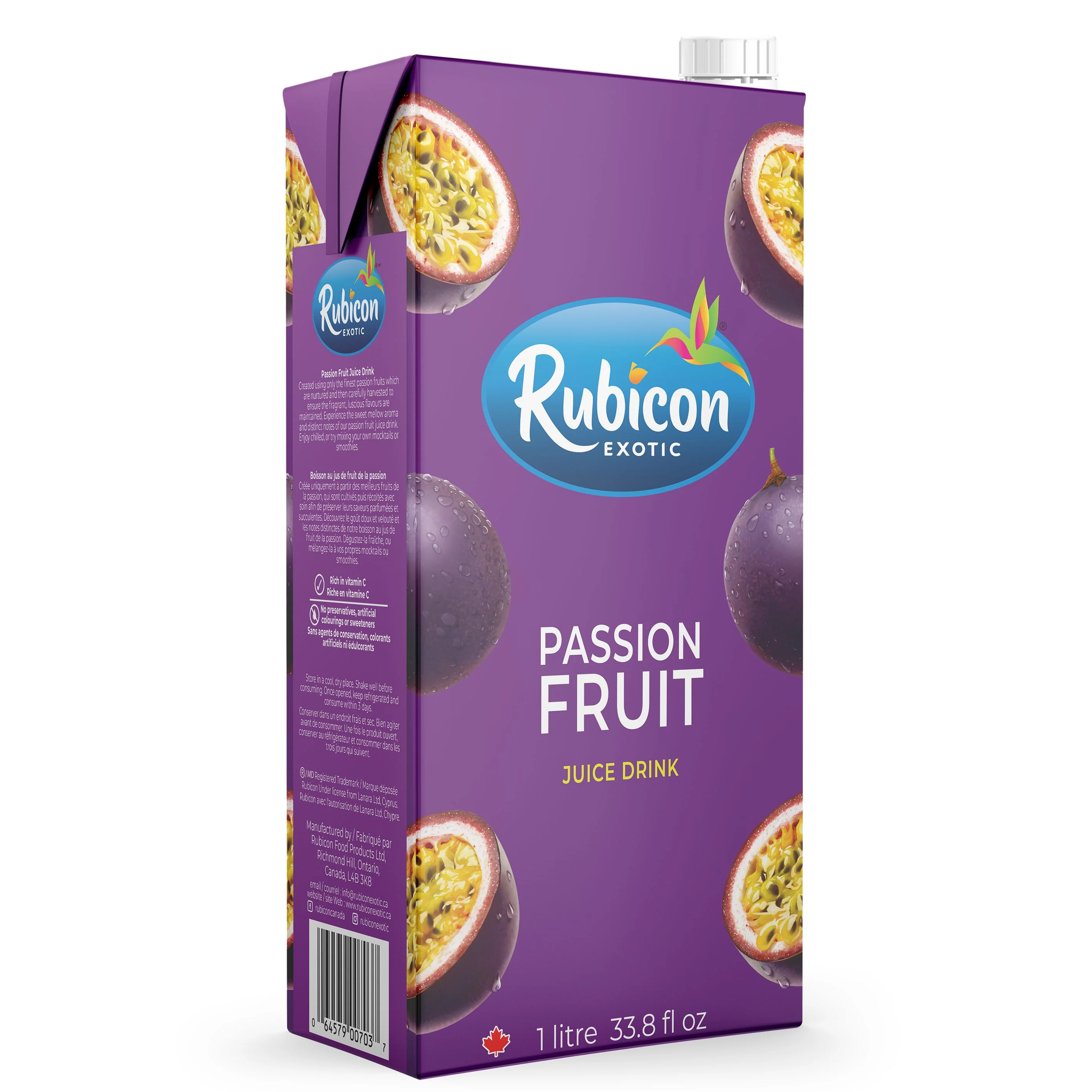 Rubicon - Juice - Passion Fruit - Carton - Tetra - Image 3