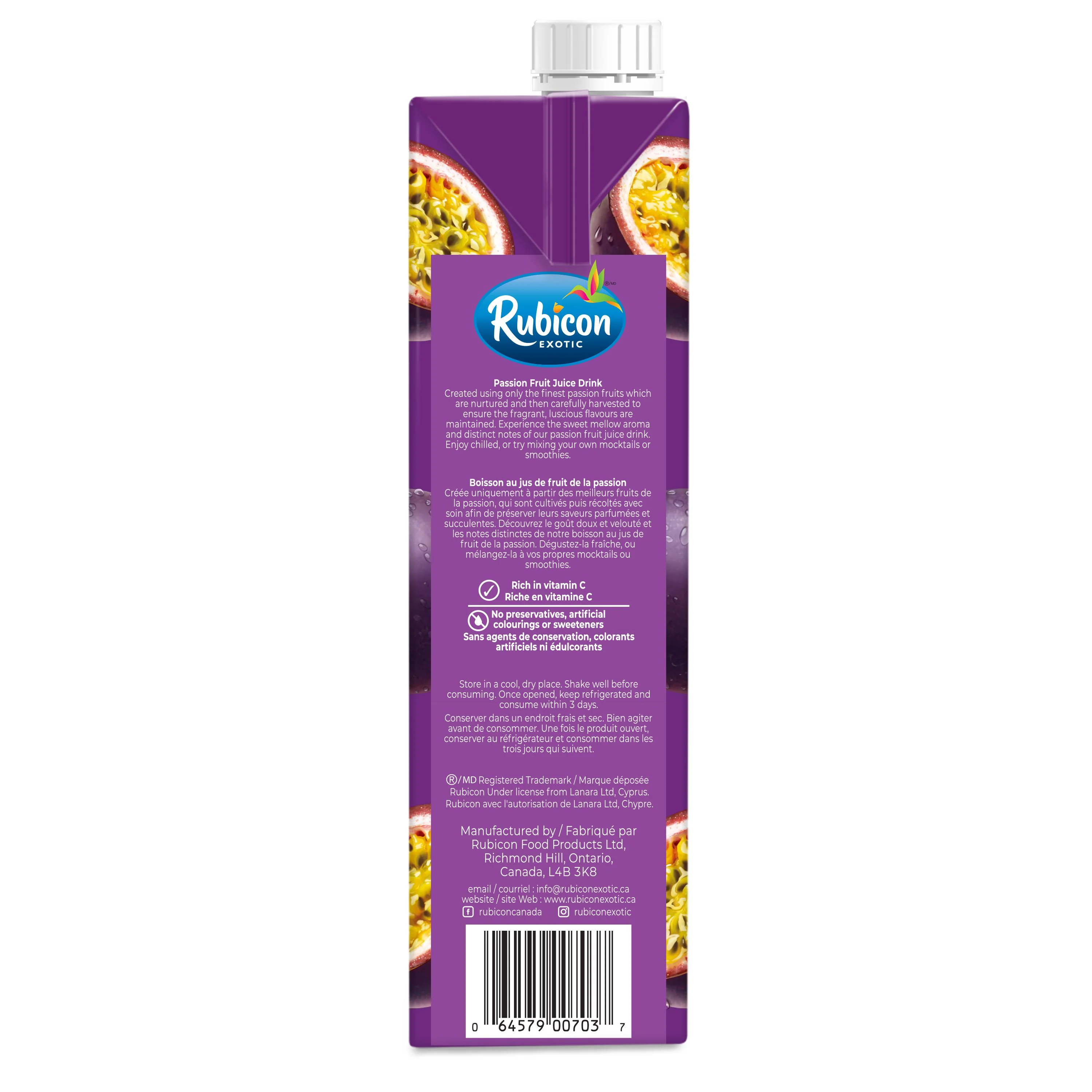 Rubicon - Juice - Passion Fruit - Carton - Tetra - Image 5