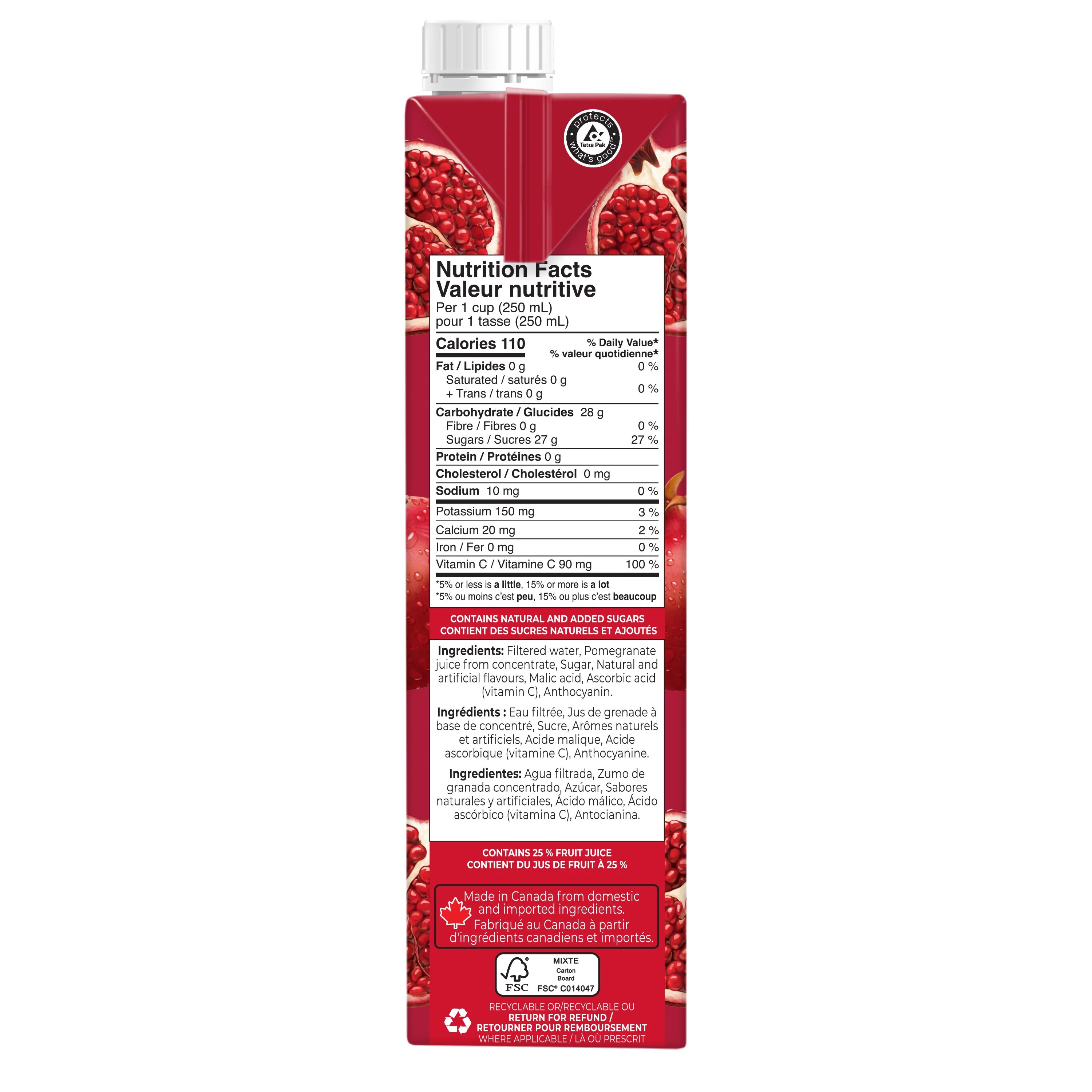 Rubicon - Juice - Pomegranate - Carton - Tetra - Image 4