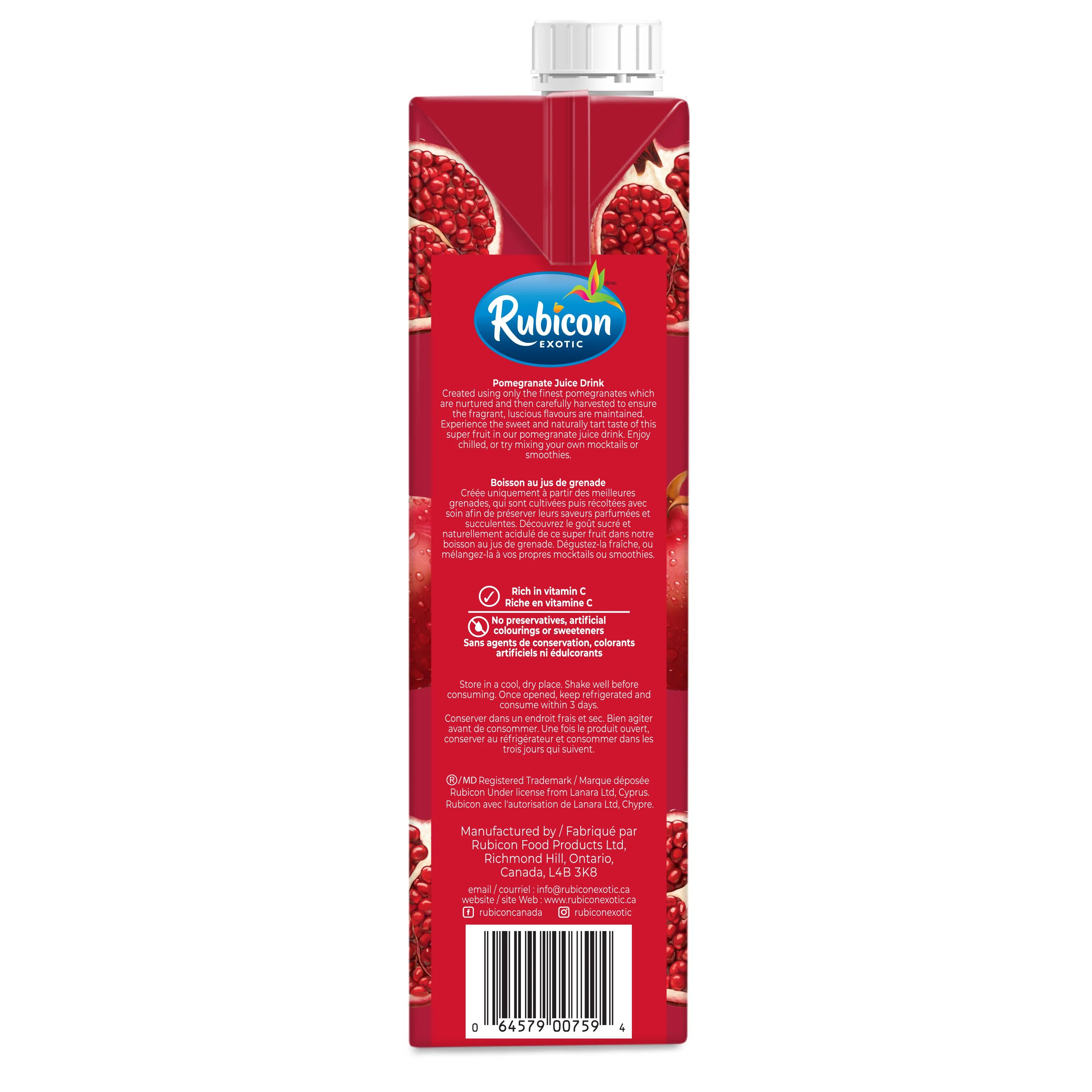 Rubicon - Juice - Pomegranate - Carton - Tetra - Image 5