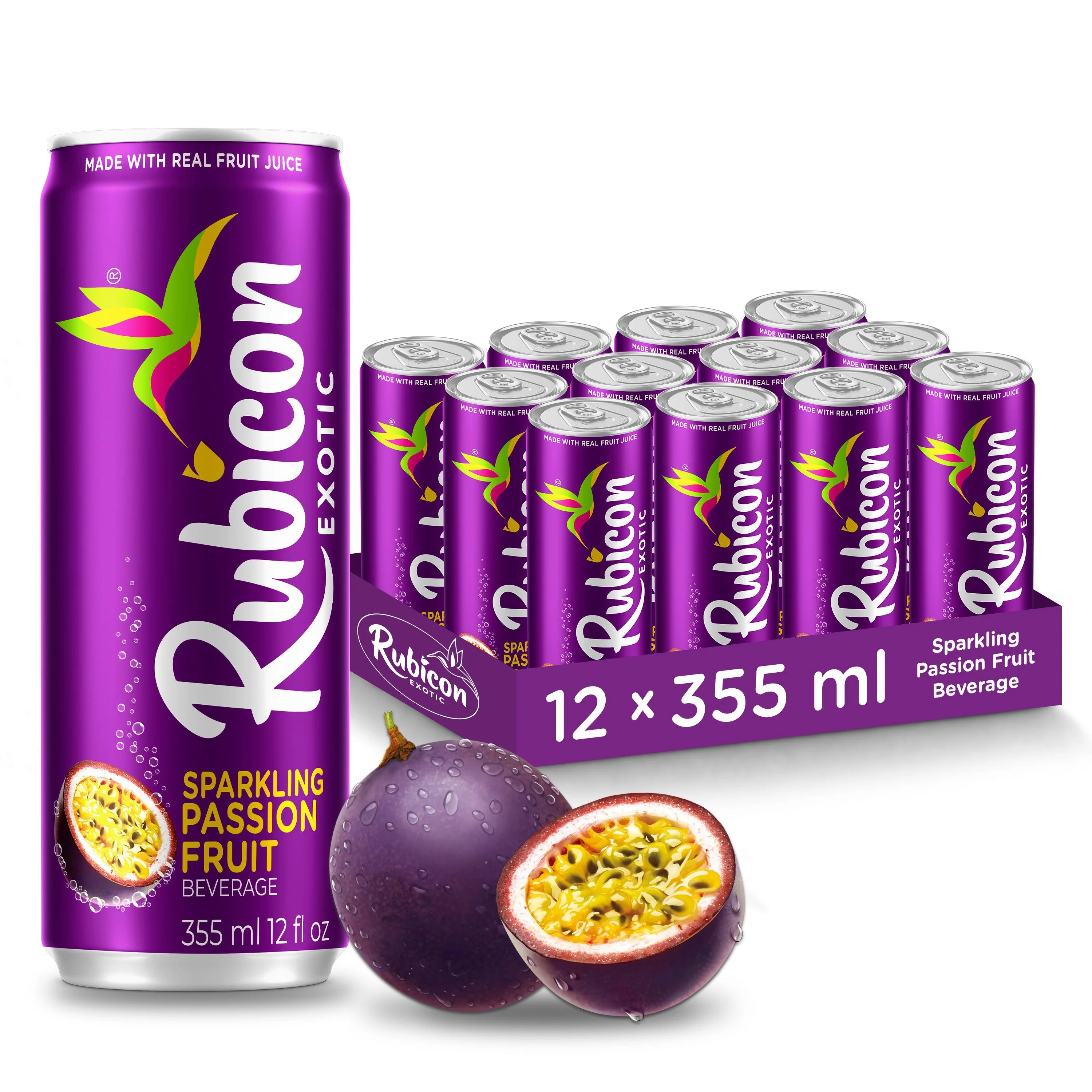 Rubicon - Sparkling Cans - Passion Fruit - Image 2