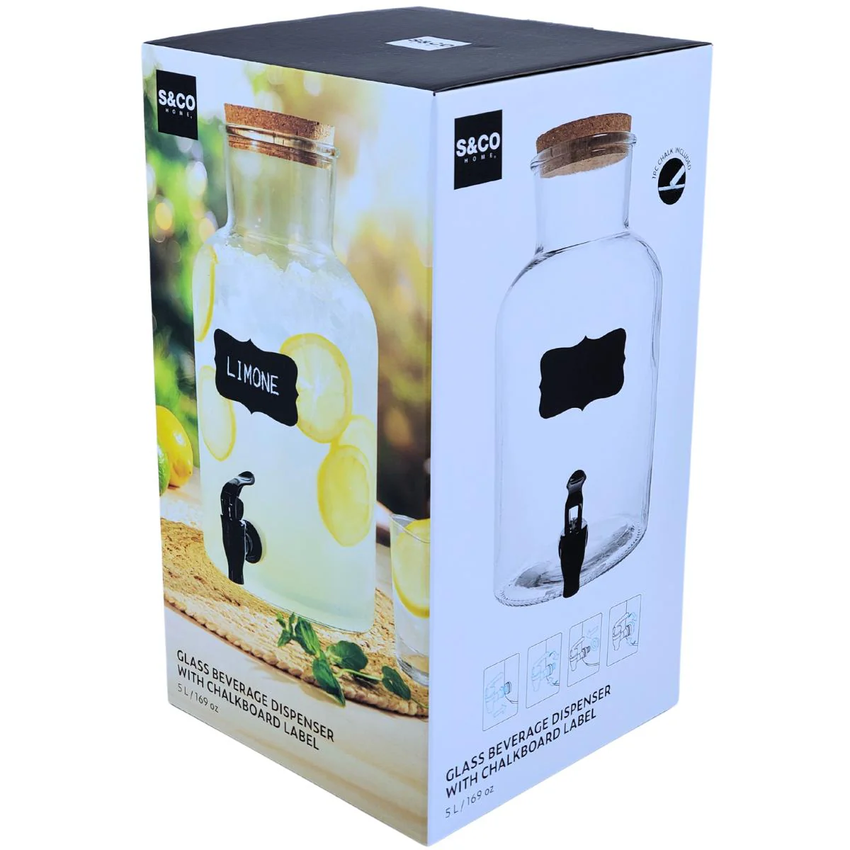 S&CO - Glass Beverage Dispenser 5L - Image 12