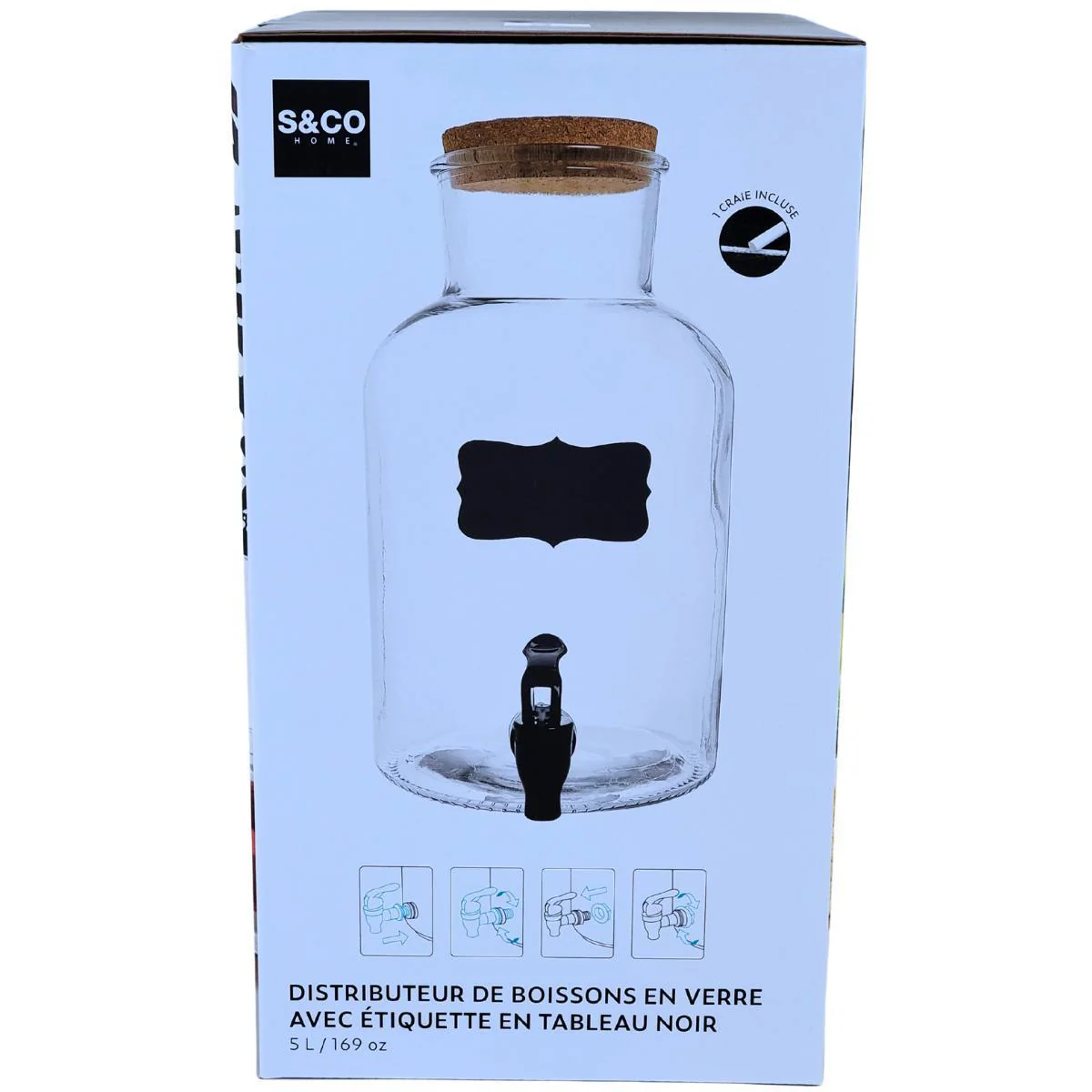 S&CO - Glass Beverage Dispenser 5L - Image 5