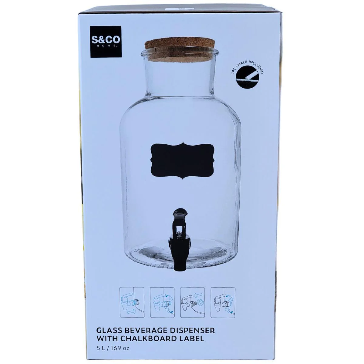 S&CO - Glass Beverage Dispenser 5L - Image 6