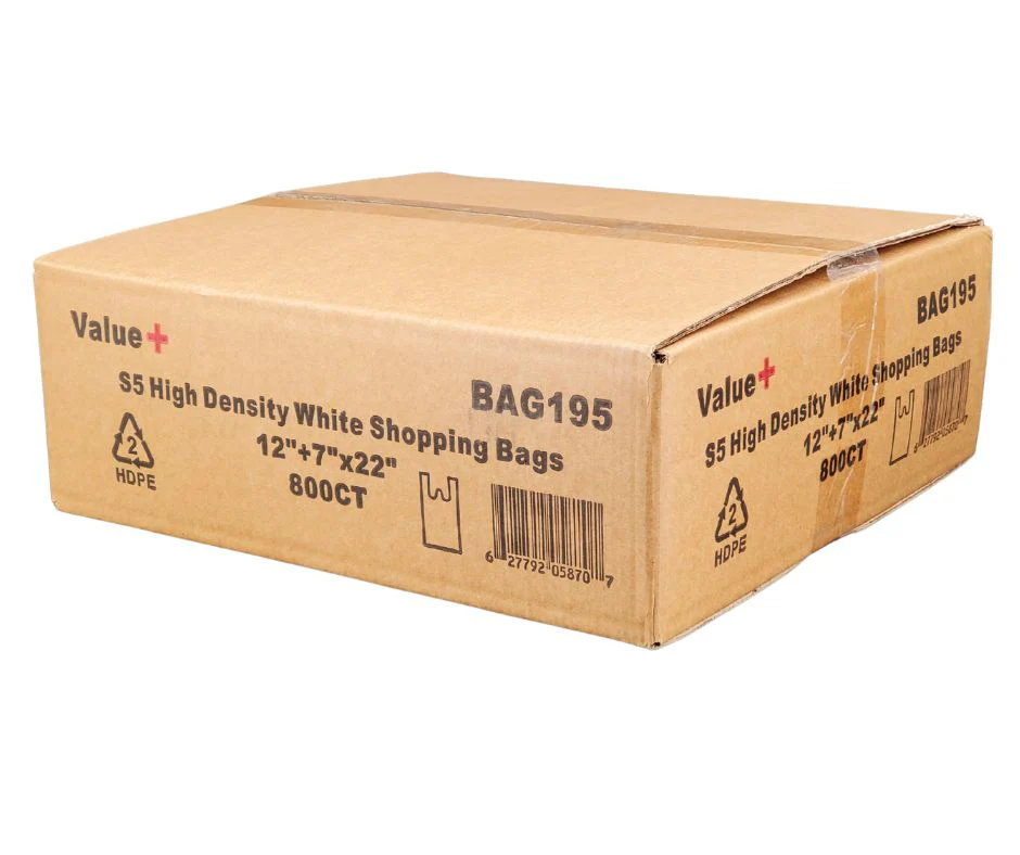 Value+ - S5 High Density - White Shopping Bags - Image 4