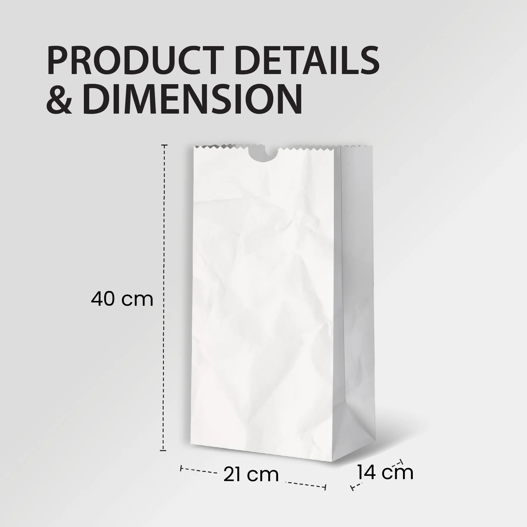 Paper Bags - White - #20 - Made in Canada - Image 2