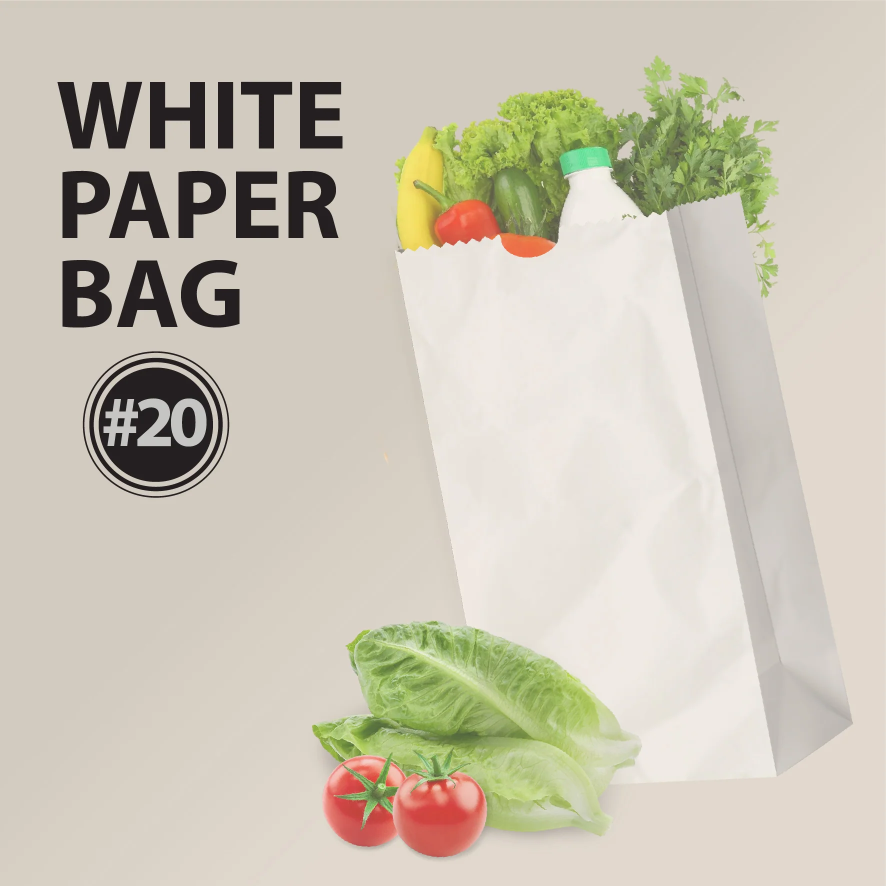 Paper Bags - White - #20 - Made in Canada - Image 8