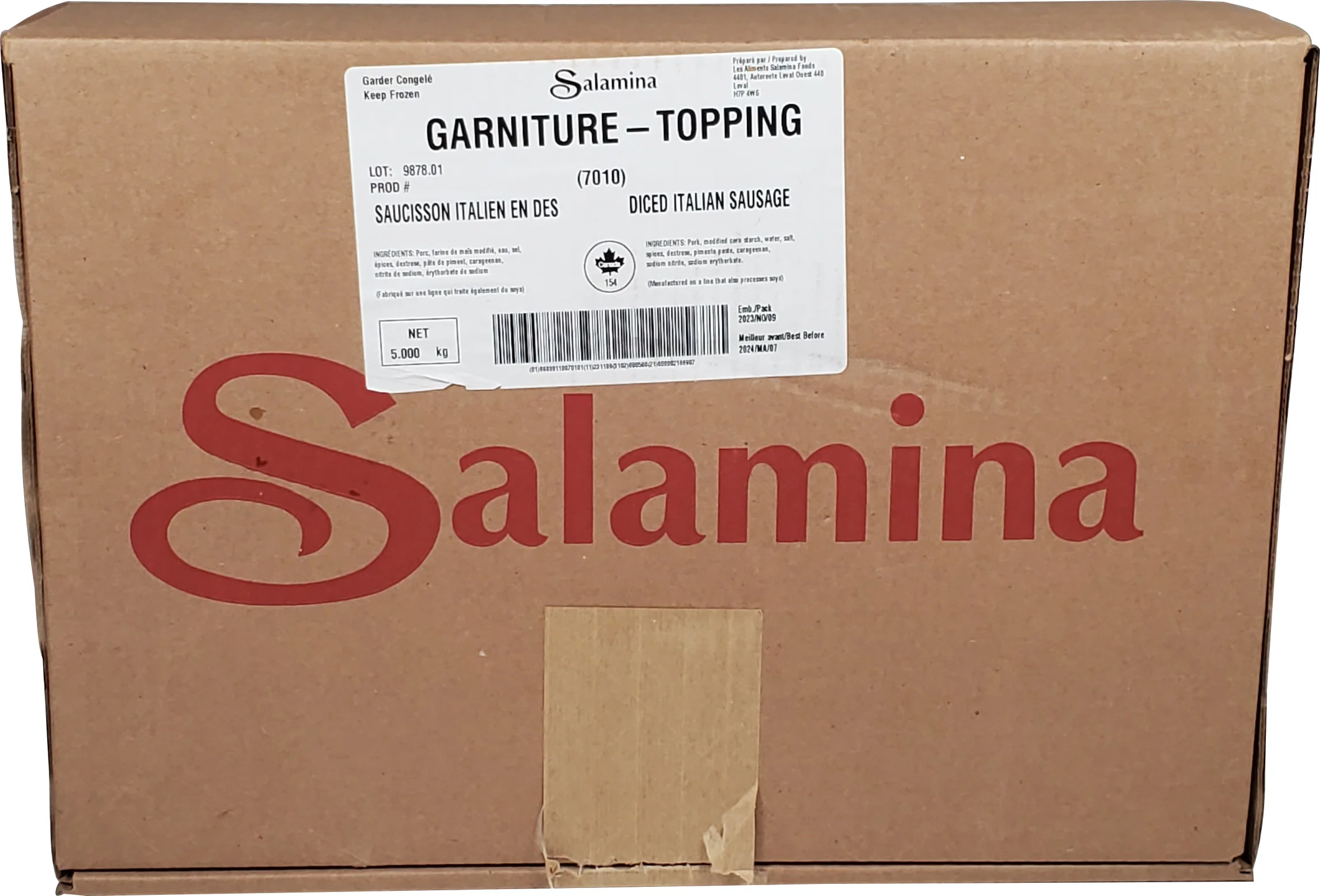 CLR - Salamina - Fully Cooked Diced Italian Sausage - Image 2