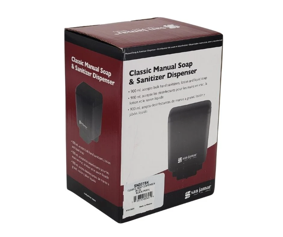 San Jamar - 30oz Bulk Soap Dispenser - SN30TBK - Image 4