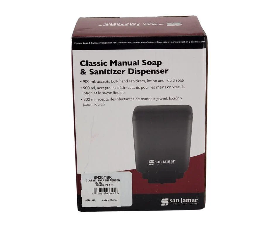 San Jamar - 30oz Bulk Soap Dispenser - SN30TBK - Image 6