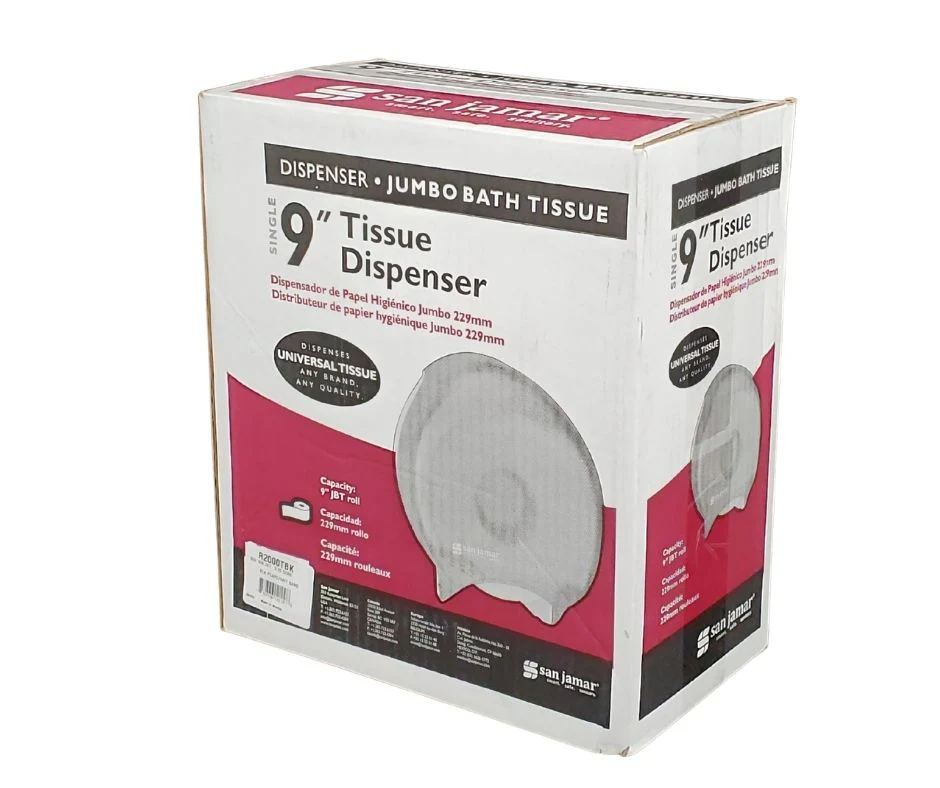 San Jamar - 9" Single Bathroom Tissue Roll - Dispenser - R2000 TBK - Image 4