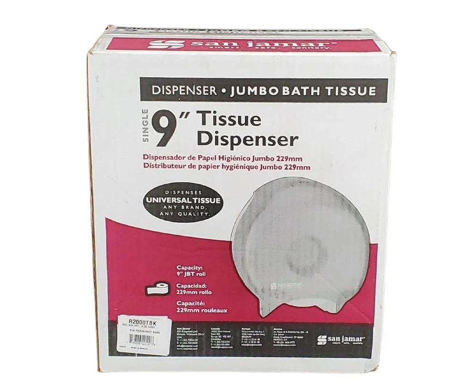 San Jamar - 9" Single Bathroom Tissue Roll - Dispenser - R2000 TBK - Image 5