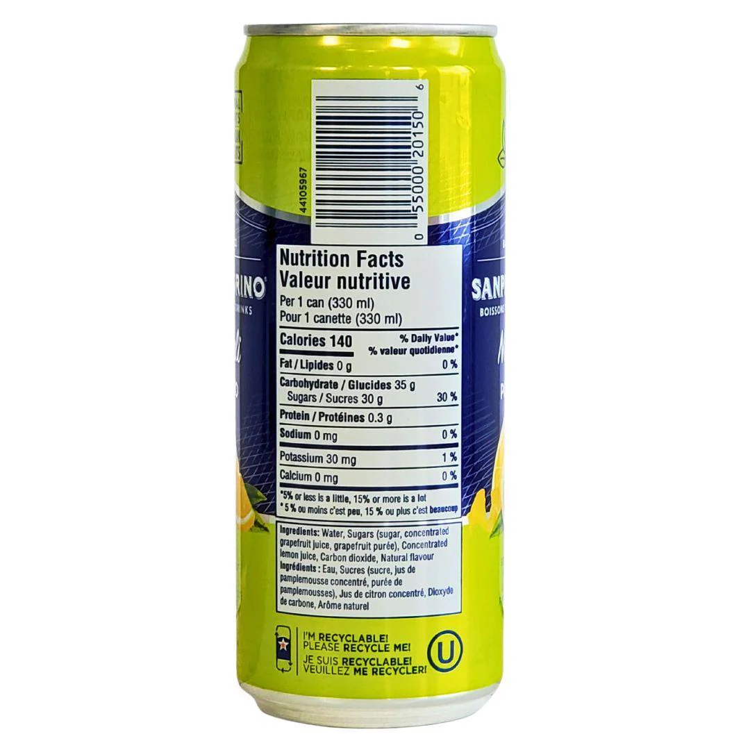 San Pellegrino - Pompelmo Grapefruit - Cans - Image 2