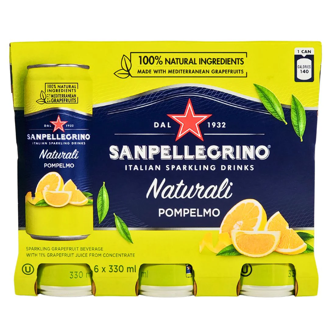 San Pellegrino - Pompelmo Grapefruit - Cans - Image 3